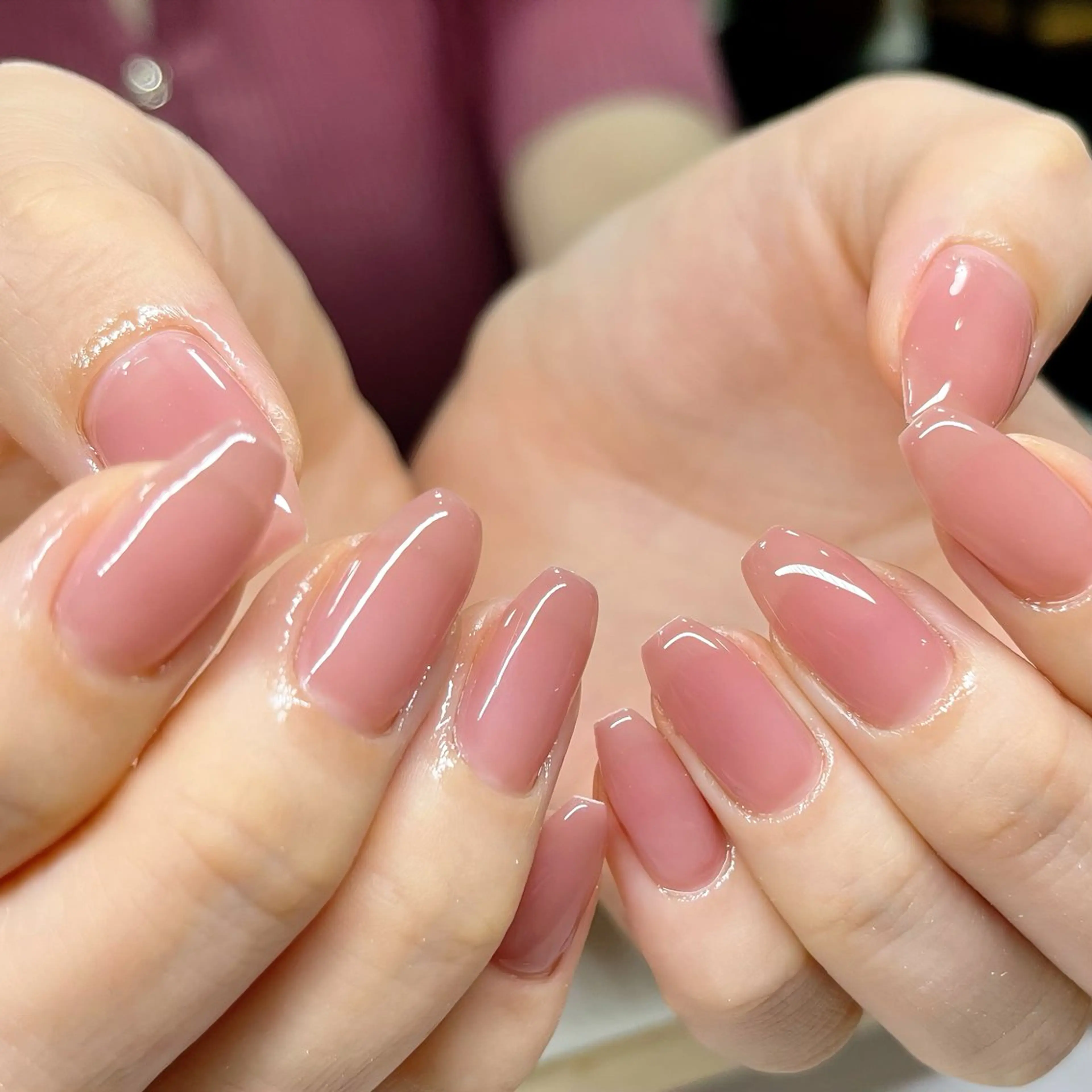 ネイル チークネイル マグネットネイル オフィスネイル ワンカラーネイル シンプルネイル ハンドネイル ハンドケア 🫧OPELIA NAIL渋谷🫧のネイルデザイン