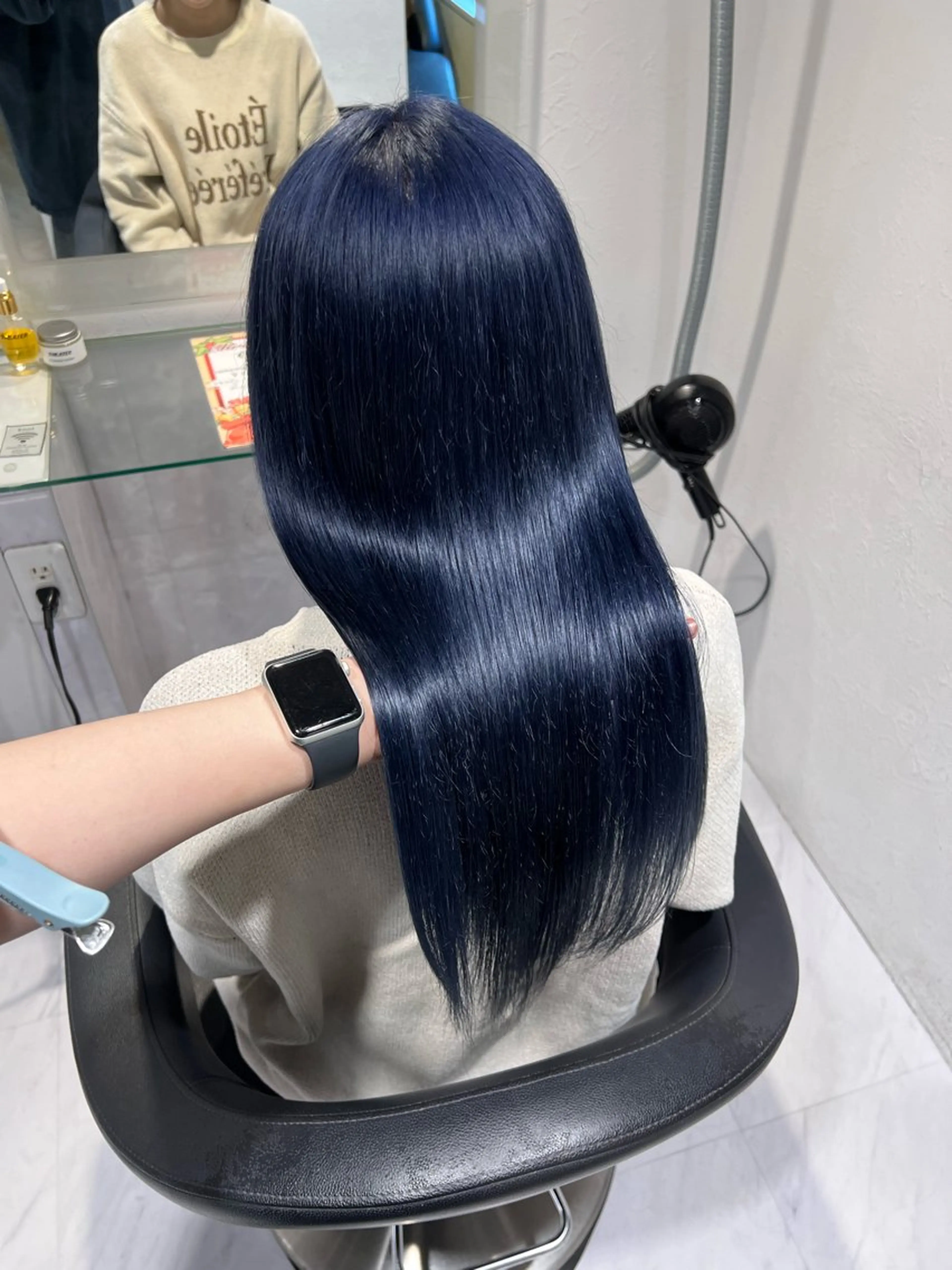 ロング カラー メンズ ヘアカラー トリートメント 🦋重くない暗髪🦋 Hana🦋のヘアスタイル