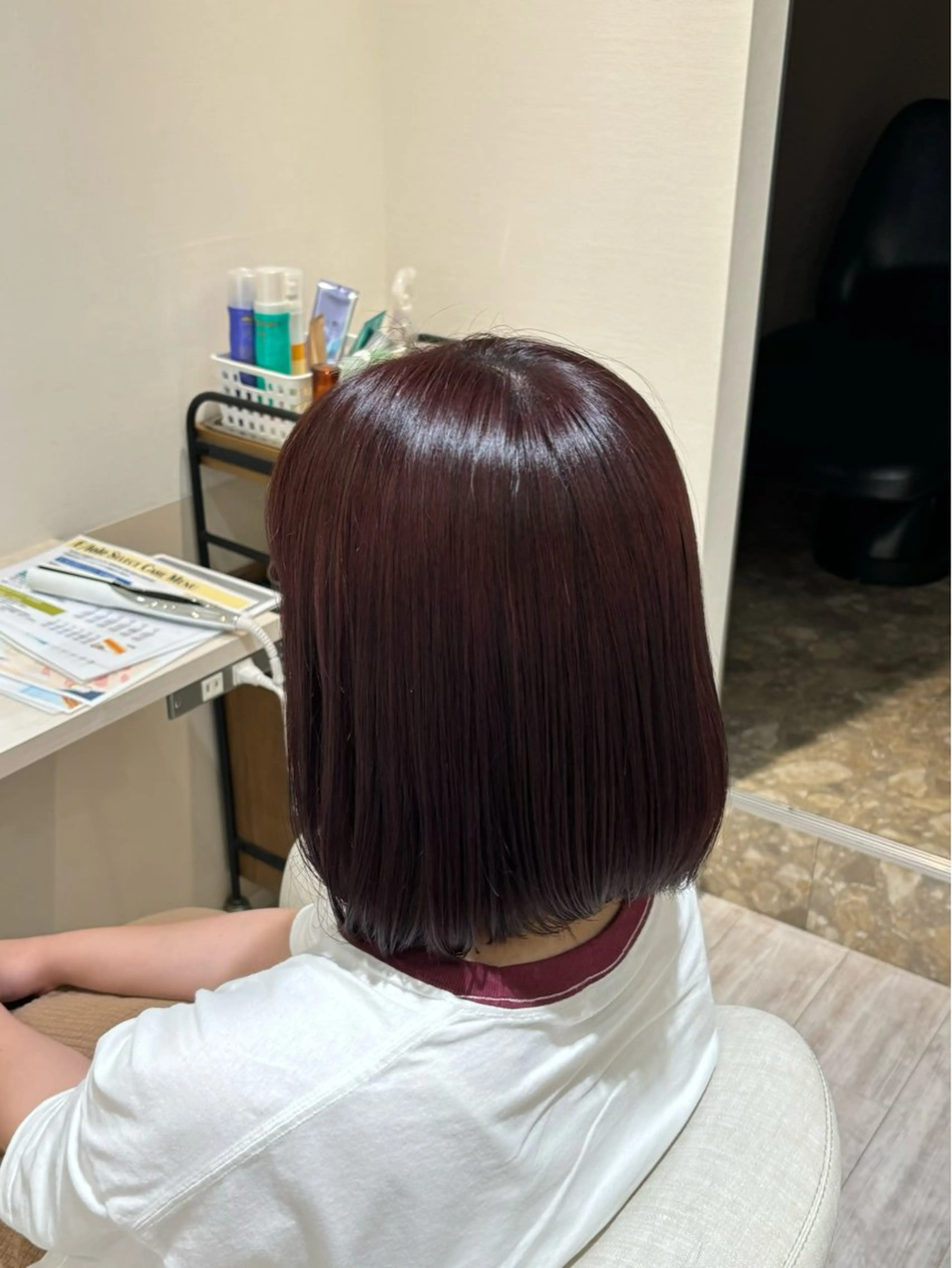 ショート カラー ピンクカラー Ｆ.まひろ🎀 暖色カラー／ベージュのヘアスタイル