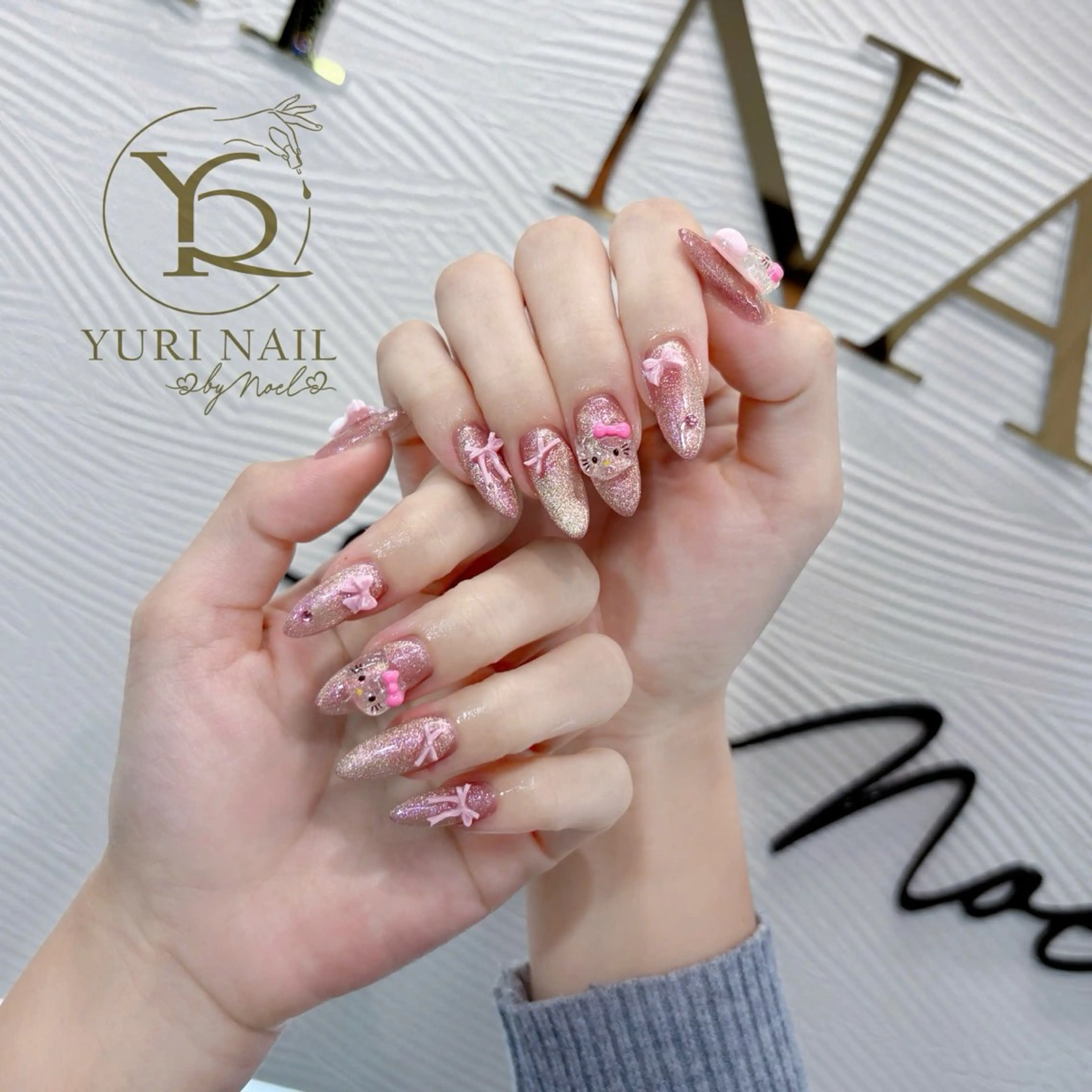 ネイル チークネイル フットネイル グラデーション 韓国ネイル 持ち込み ハンドネイル フットネイル YURI Nail Narita所属・YURI Nail NARITAのネイルデザイン