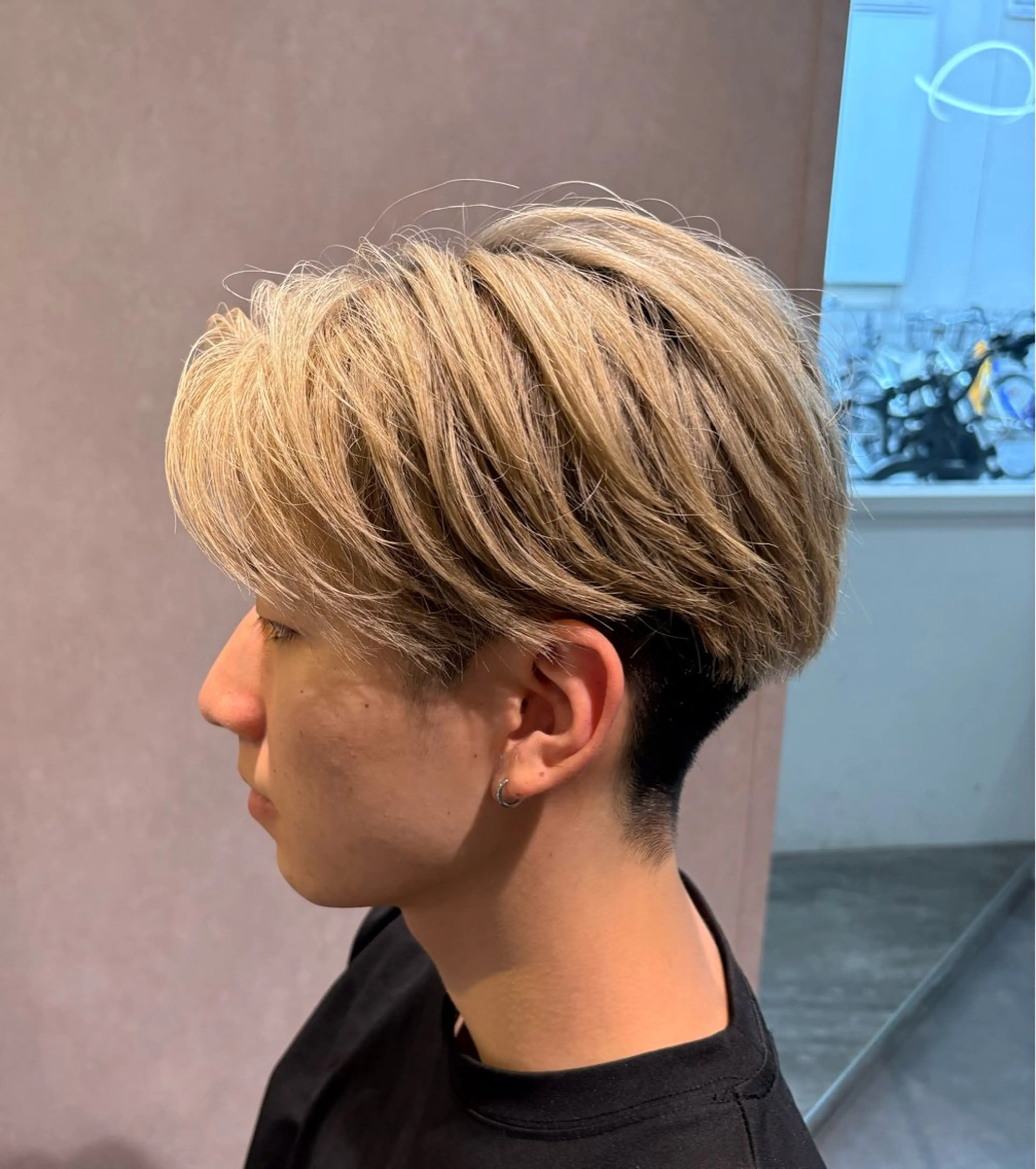 カラー メンズ 濱口 健慎のヘアスタイル