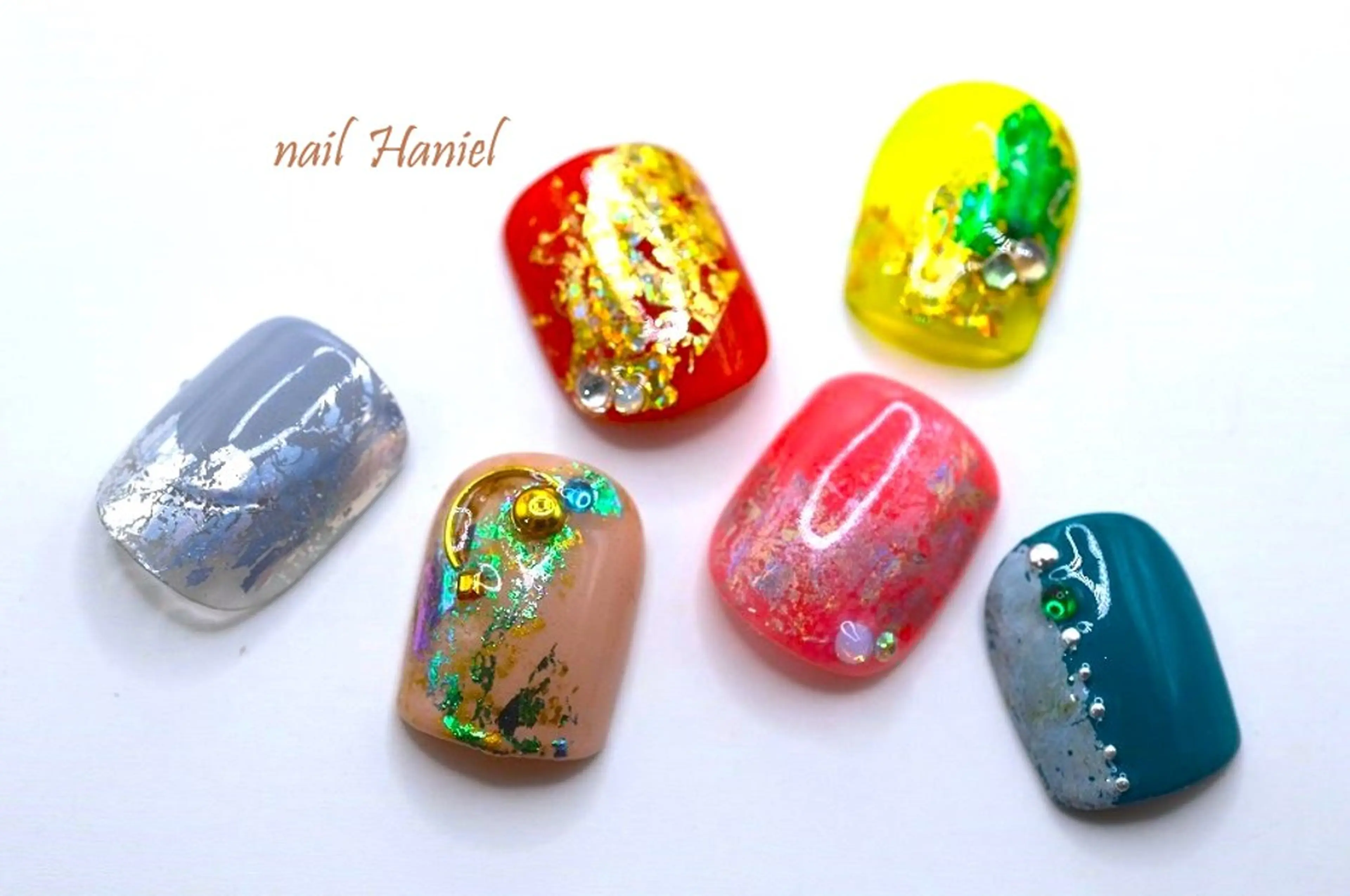 ネイル アートネイル フットネイル ジェルネイル グラデーション オフィスネイル フットネイル nail Haniel所属・半蔵門サロンハニエル 魅神 ちよのネイルデザイン