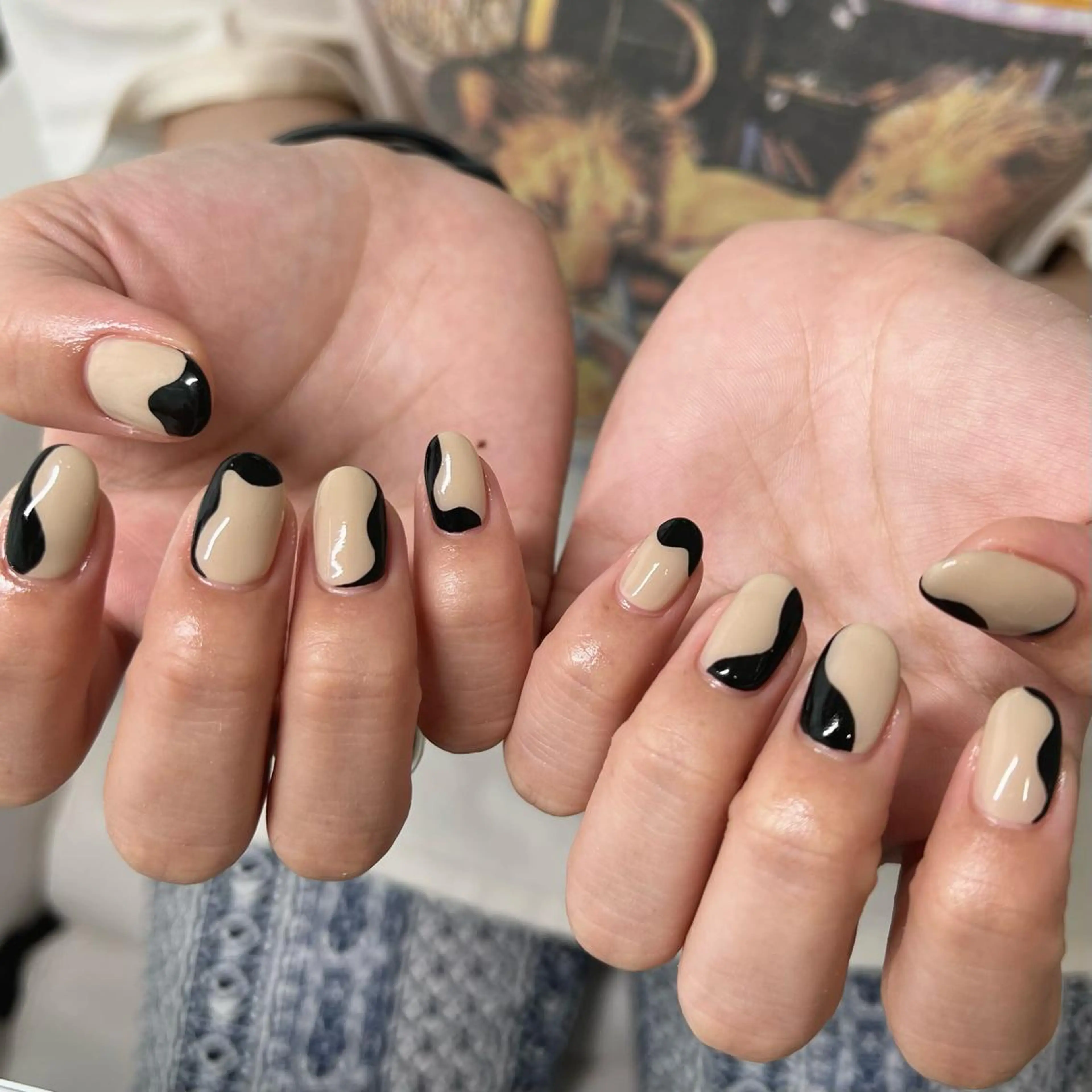 ショート ネイル ニュアンスネイル REVIA_nail maiのネイルデザイン