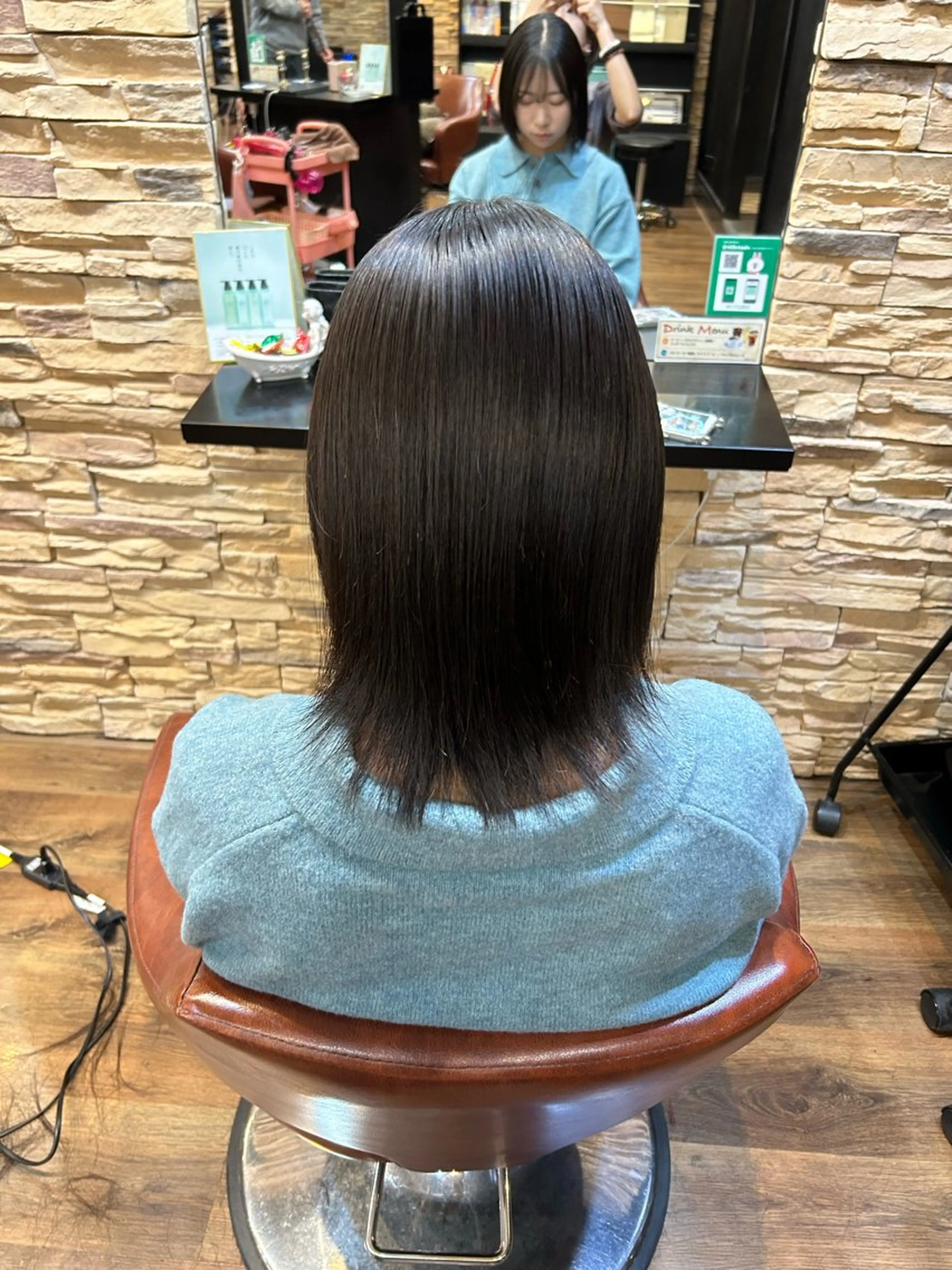 ミディアム カット 縮毛矯正 トリートメント 【ブリーチモデル募集 】サキ🫧のヘアスタイル