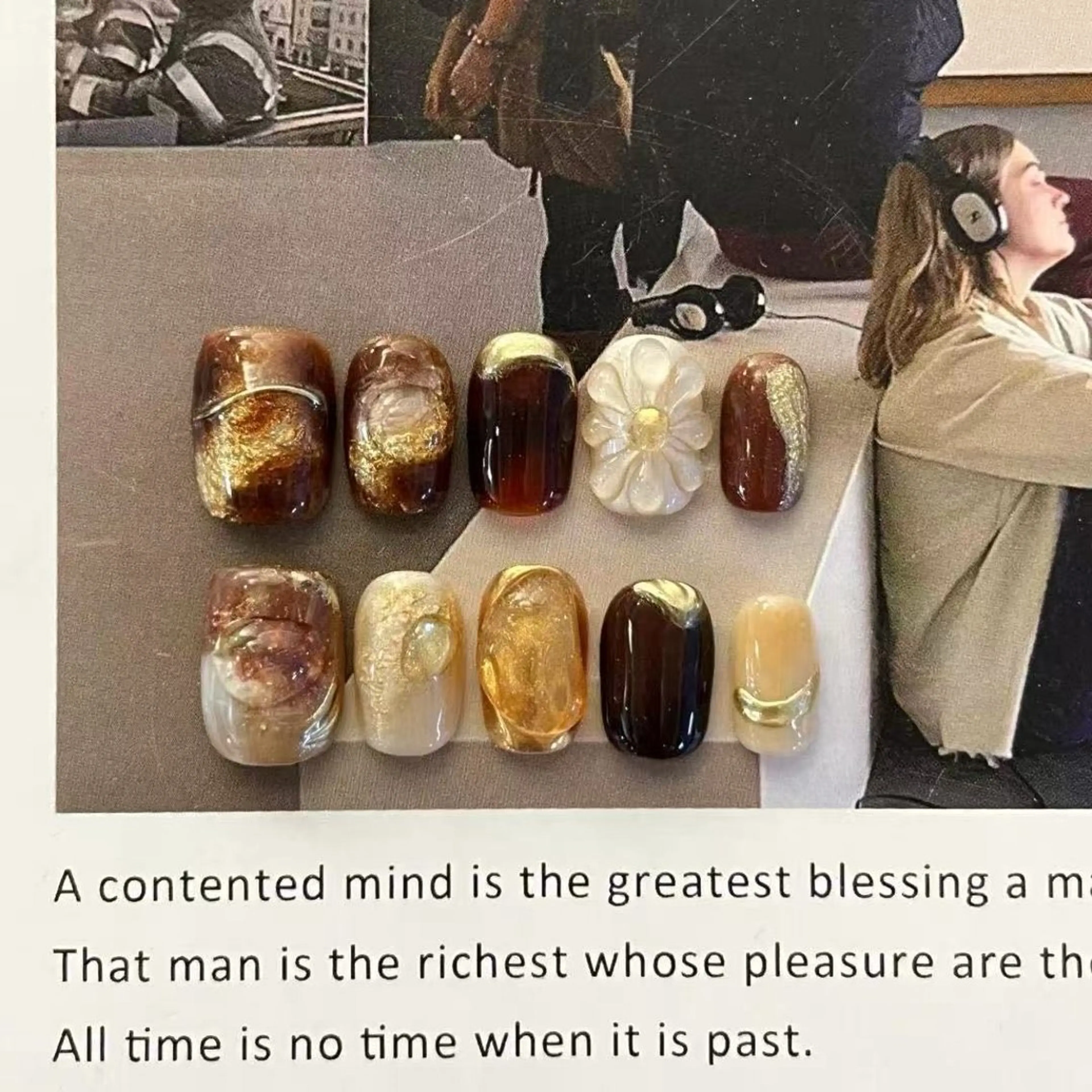 ネイル アートネイル 持ち込み ニュアンスネイル ハンドネイル リセス 高田馬場のネイルデザイン