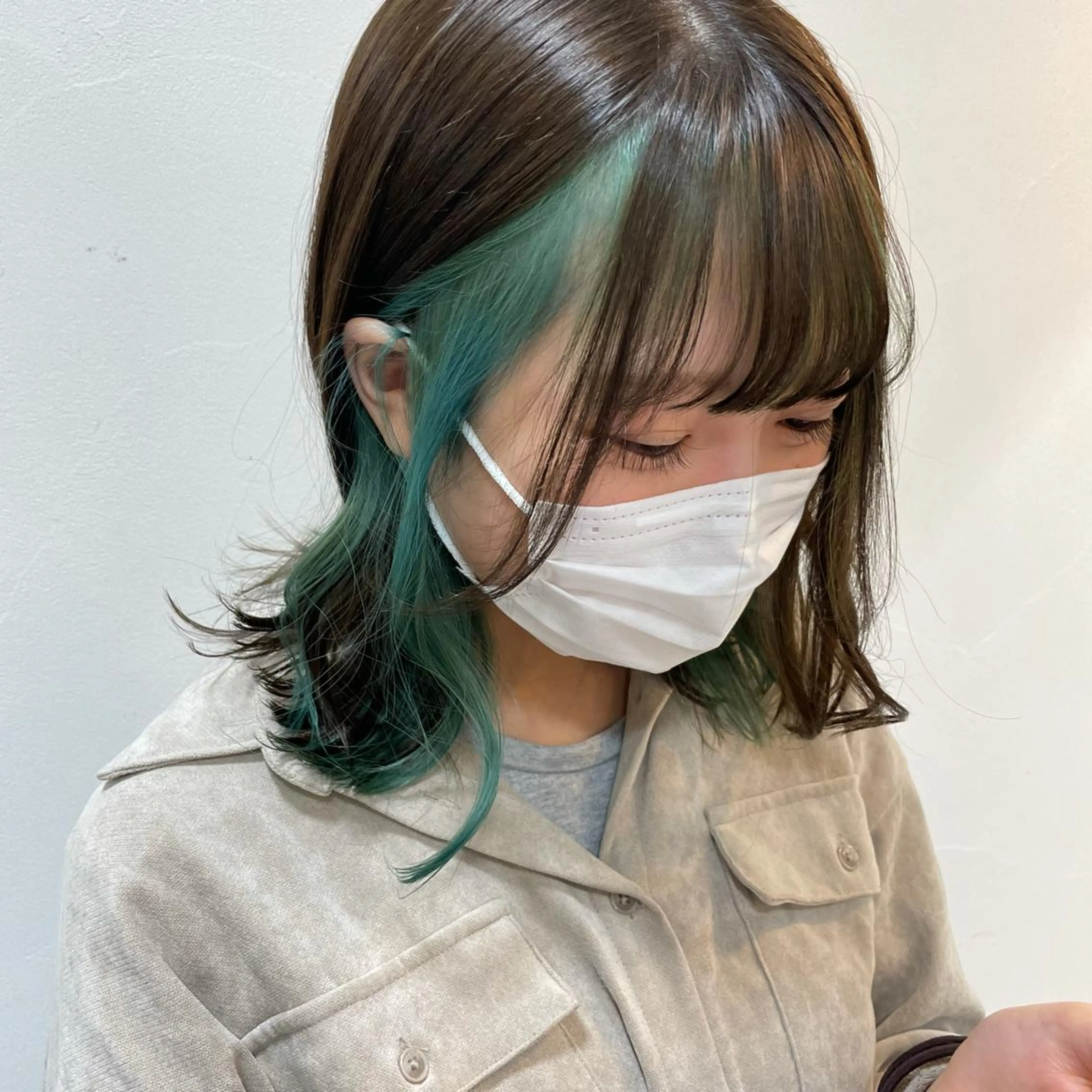 ミディアム カラー ヘアカラー トリートメント 🌼杉田 胡桃🌼のヘアスタイル