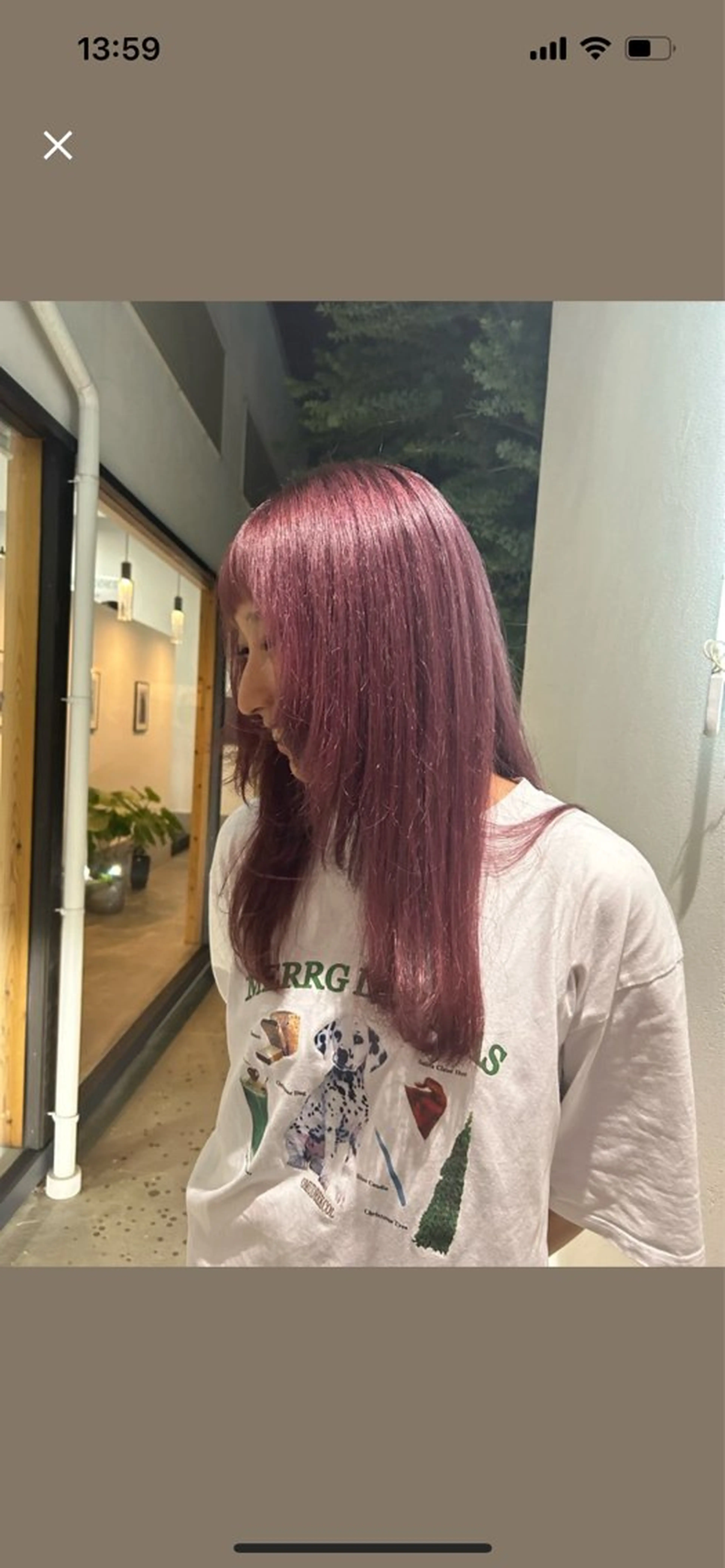 カラー ブリーチ 井上 凜のヘアスタイル
