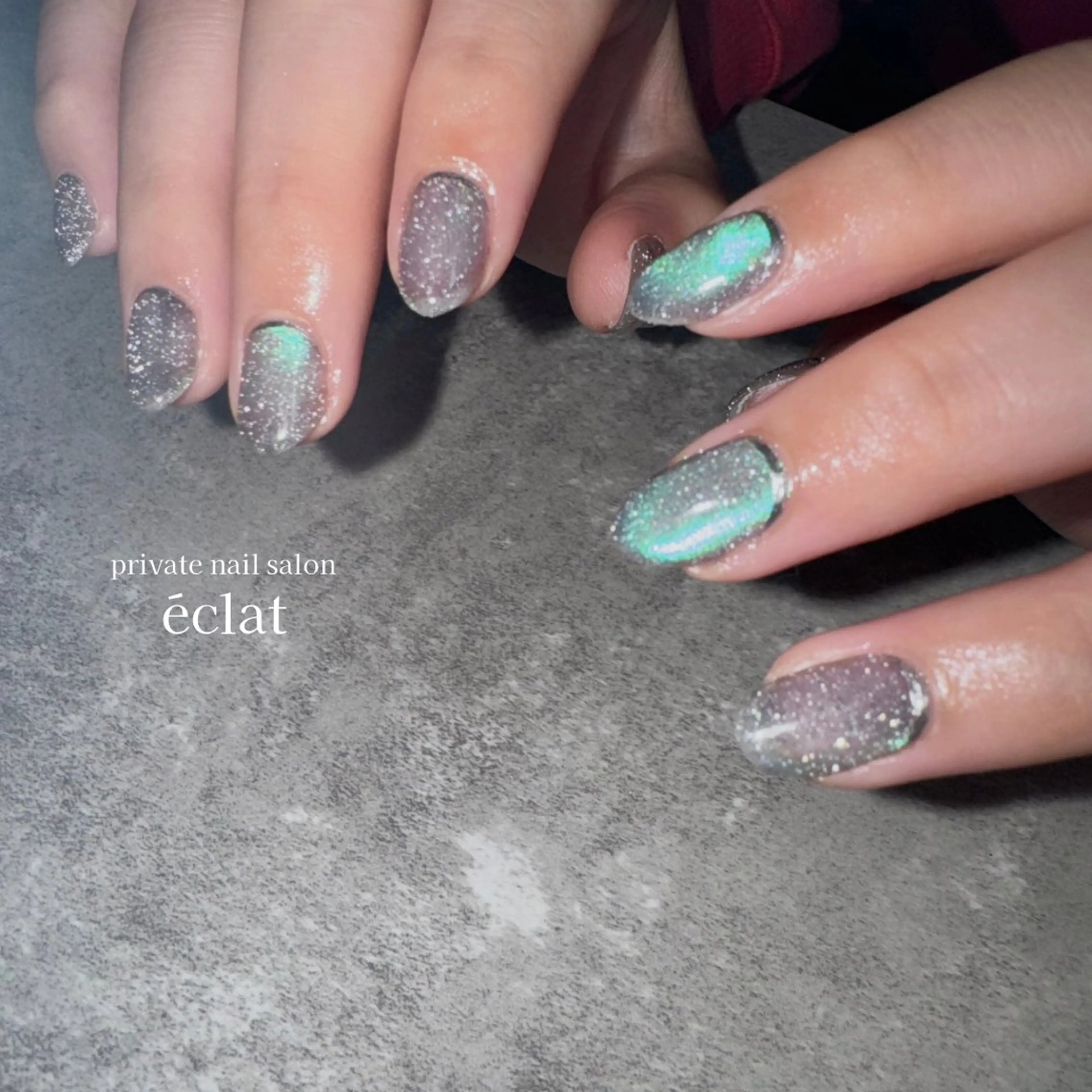 ネイル フラッシュネイル マグネットネイル nailsalon éclatのネイルデザイン