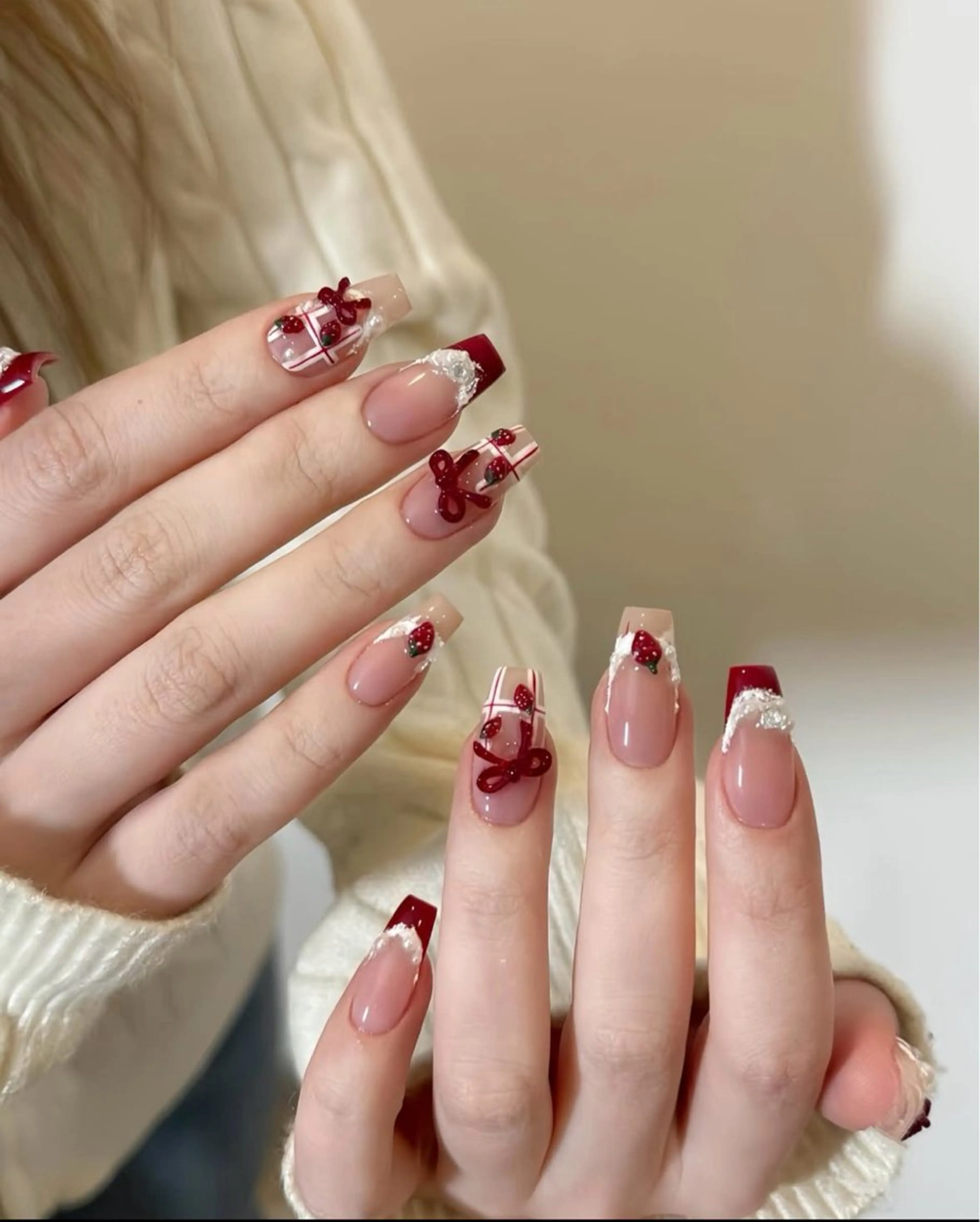 ネイル アートネイル 長さ出し ジェルネイル マグネットネイル ニュアンスネイル なな_ CloudyChanのネイルデザイン