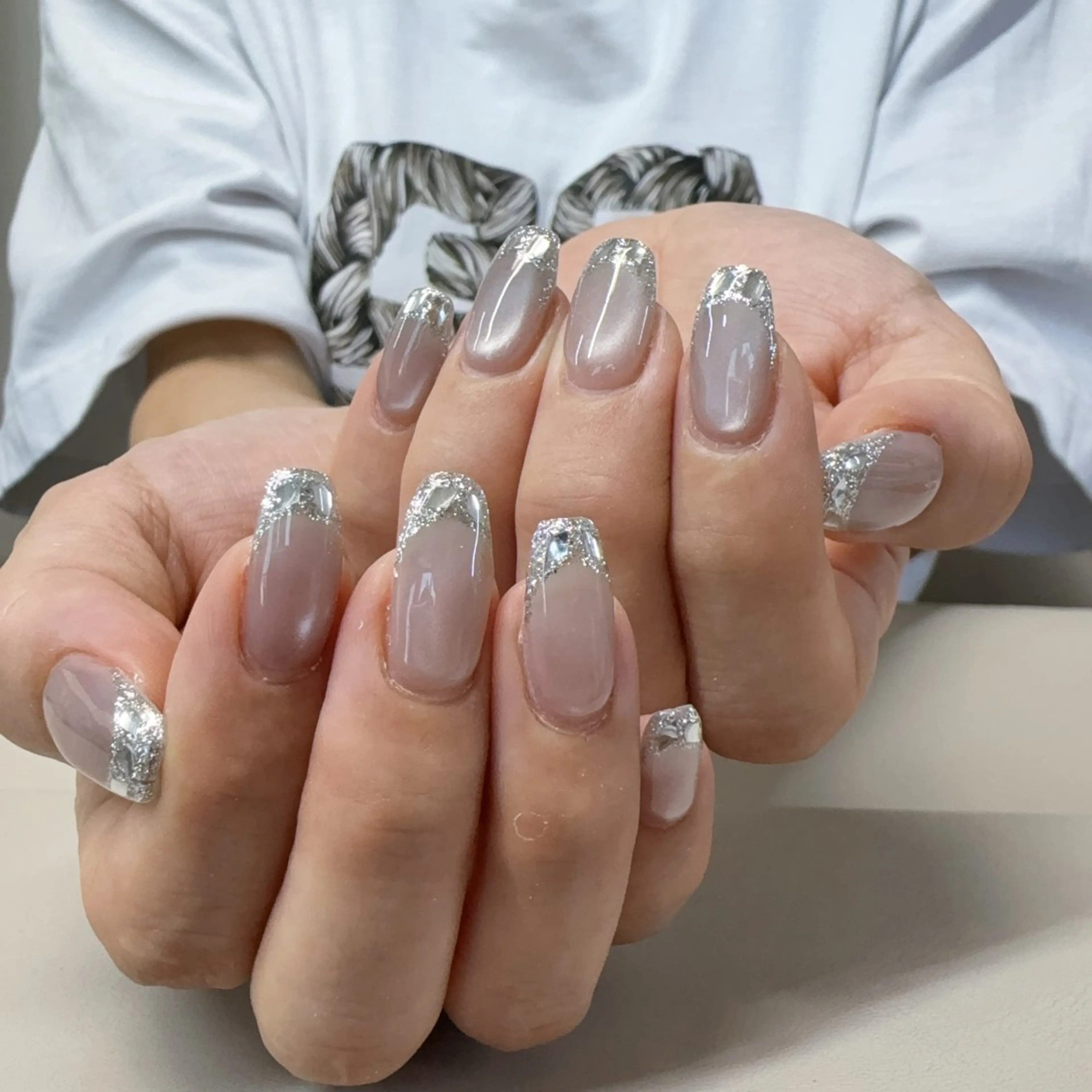 ネイル アニマル柄 べっ甲ネイル ブラウン ジェルネイル ハロウィン co coのネイルデザイン