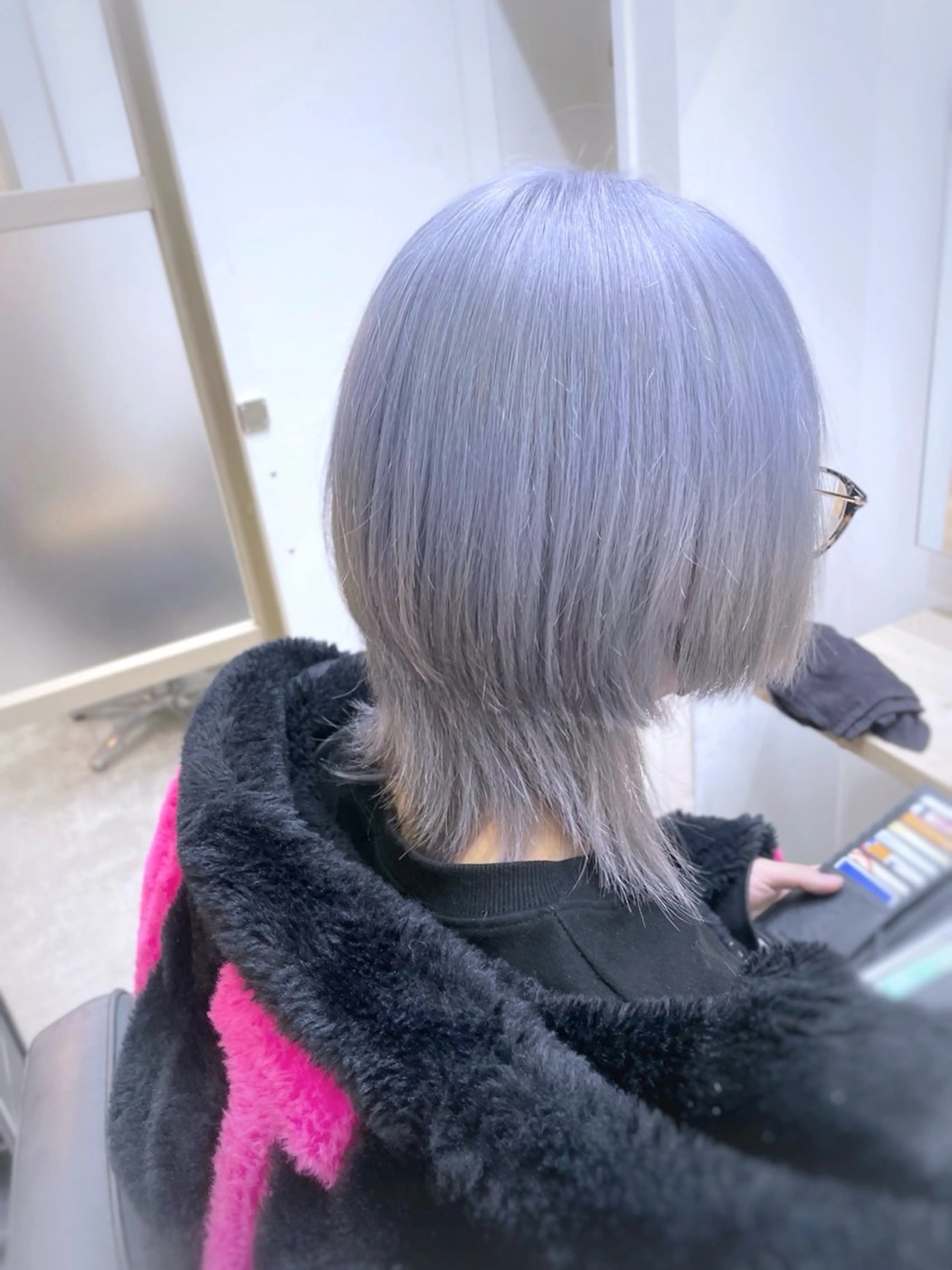 ミディアム カラー メンズ EMANON新宿南口所属・🦄中性ウルフ ☁️Shiori🦄のヘアスタイル