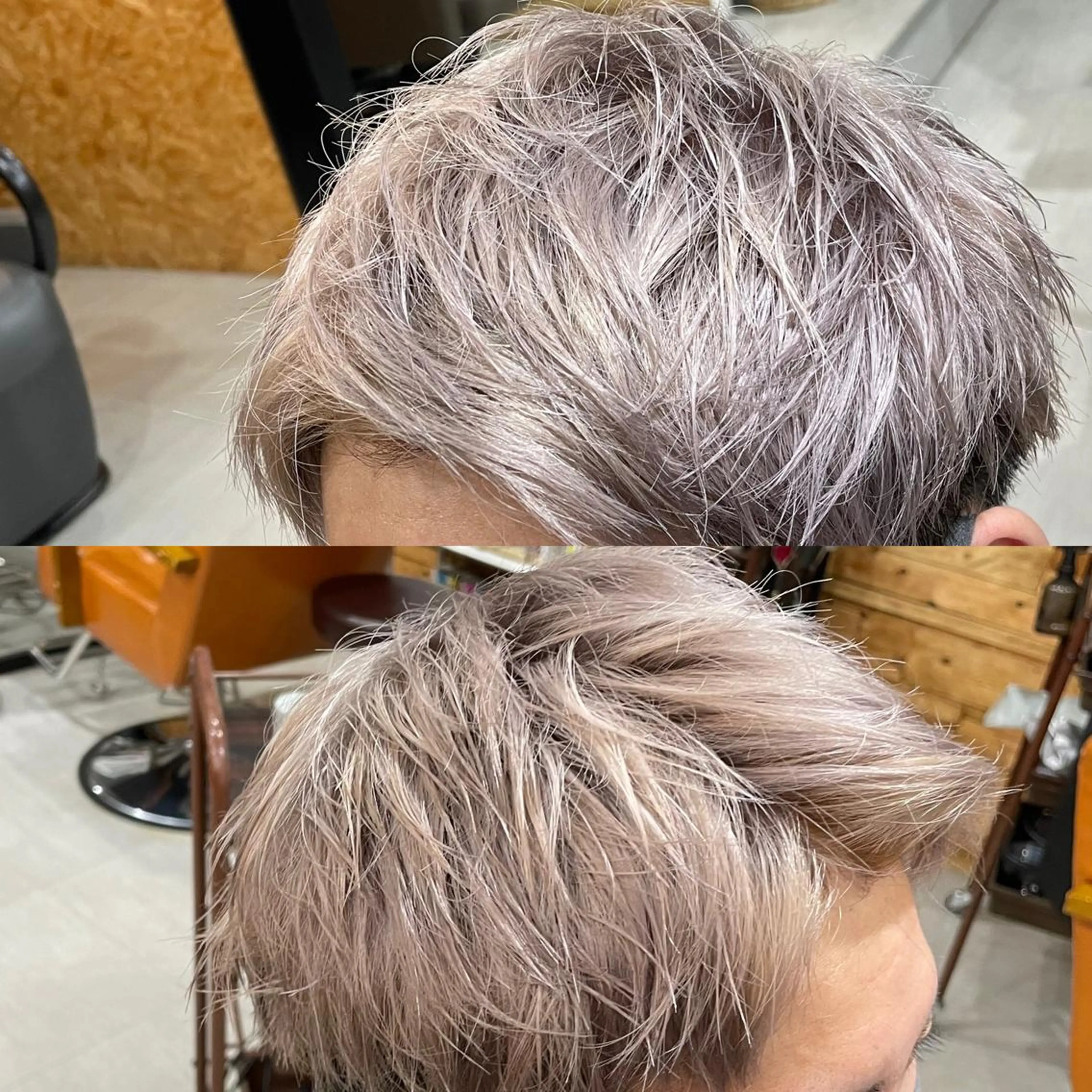 ショート メンズ メンズブリーチ トリートメント ヘアカラー かんばら りょーいのヘアスタイル