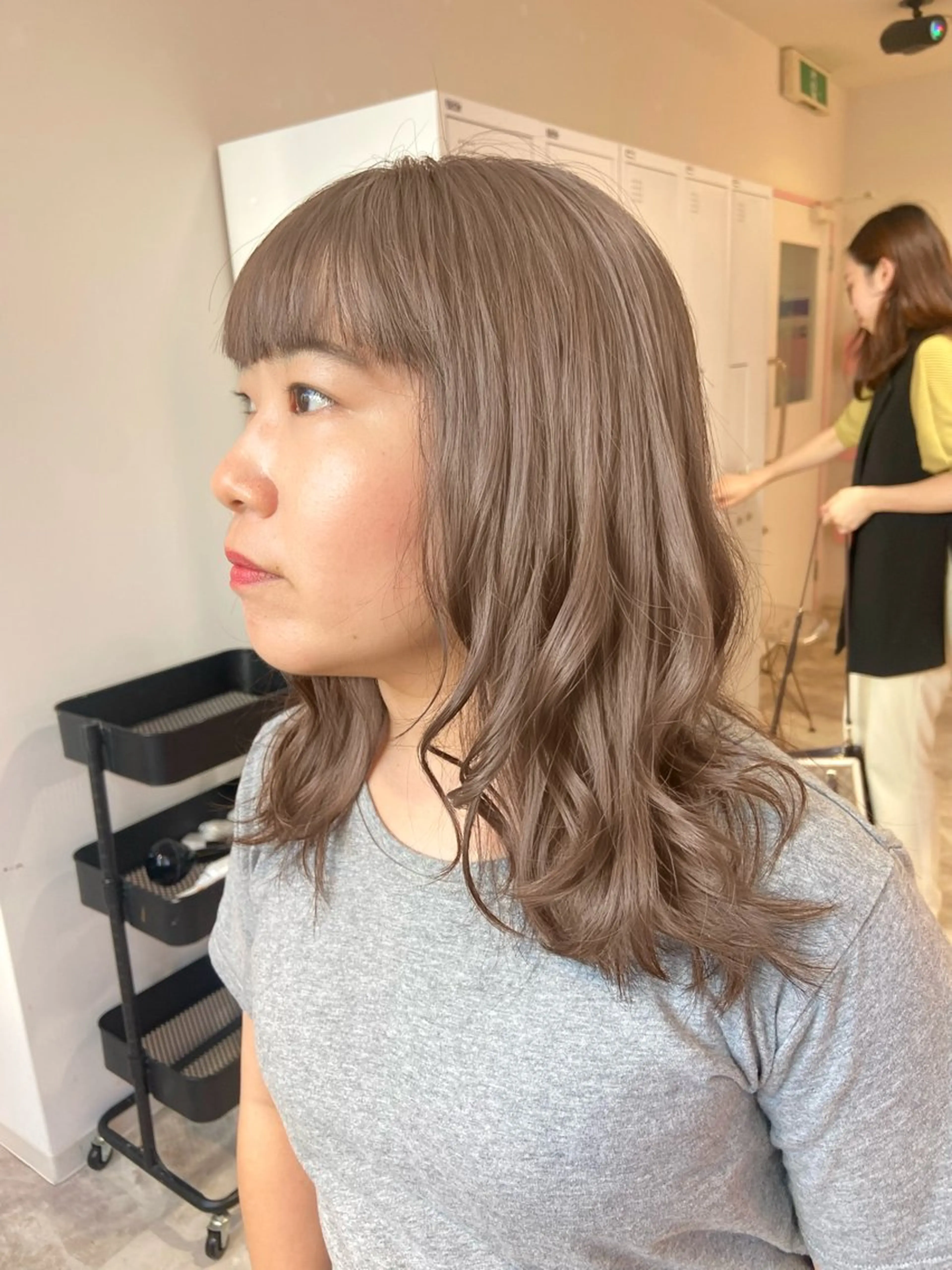 セミロング カラー ヘアアレンジ 似合わせ暖色のプロ/ ニュアンスカラー🍊のヘアスタイル
