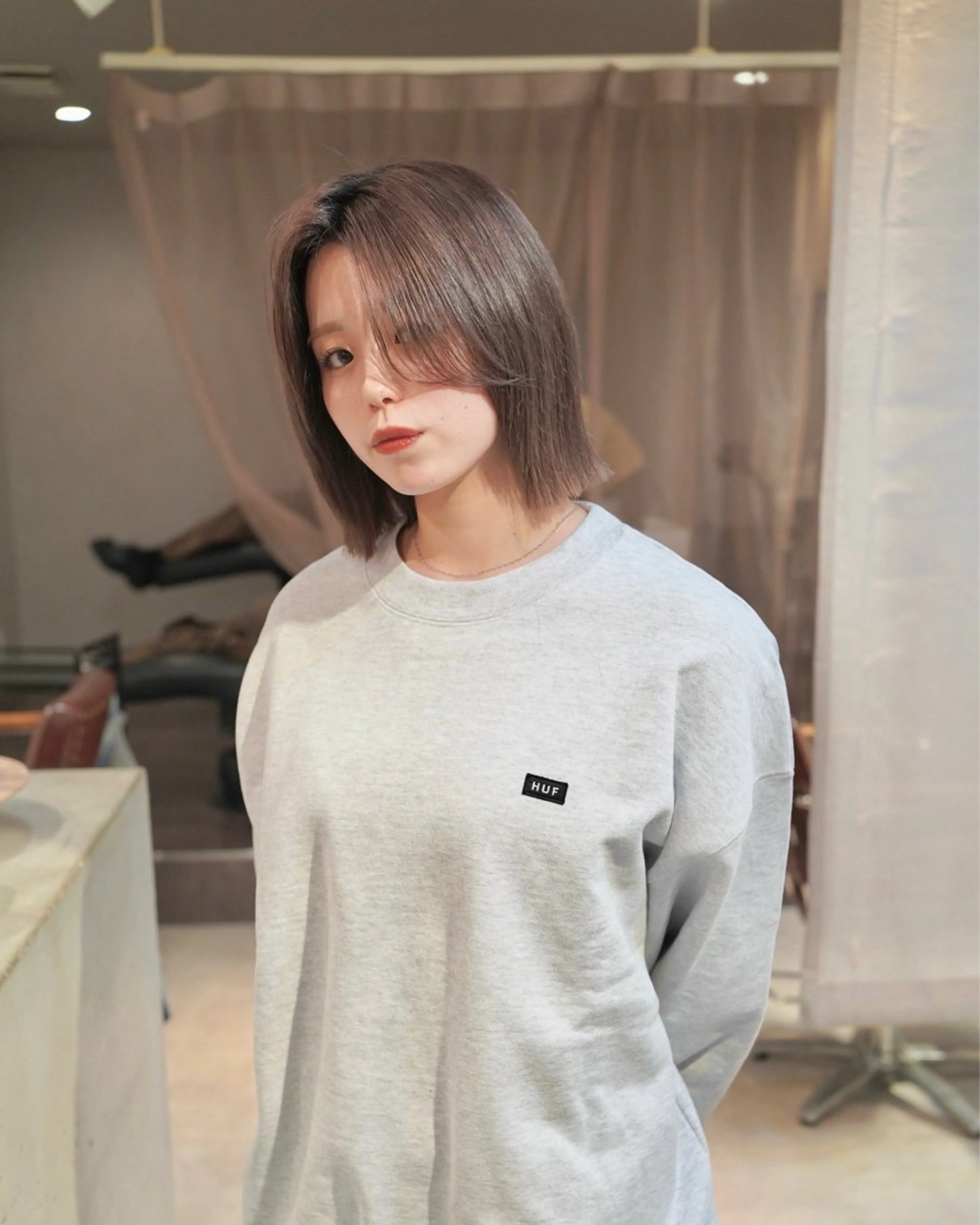 ショート カット ヘアカラー はまだ かんたのヘアスタイル