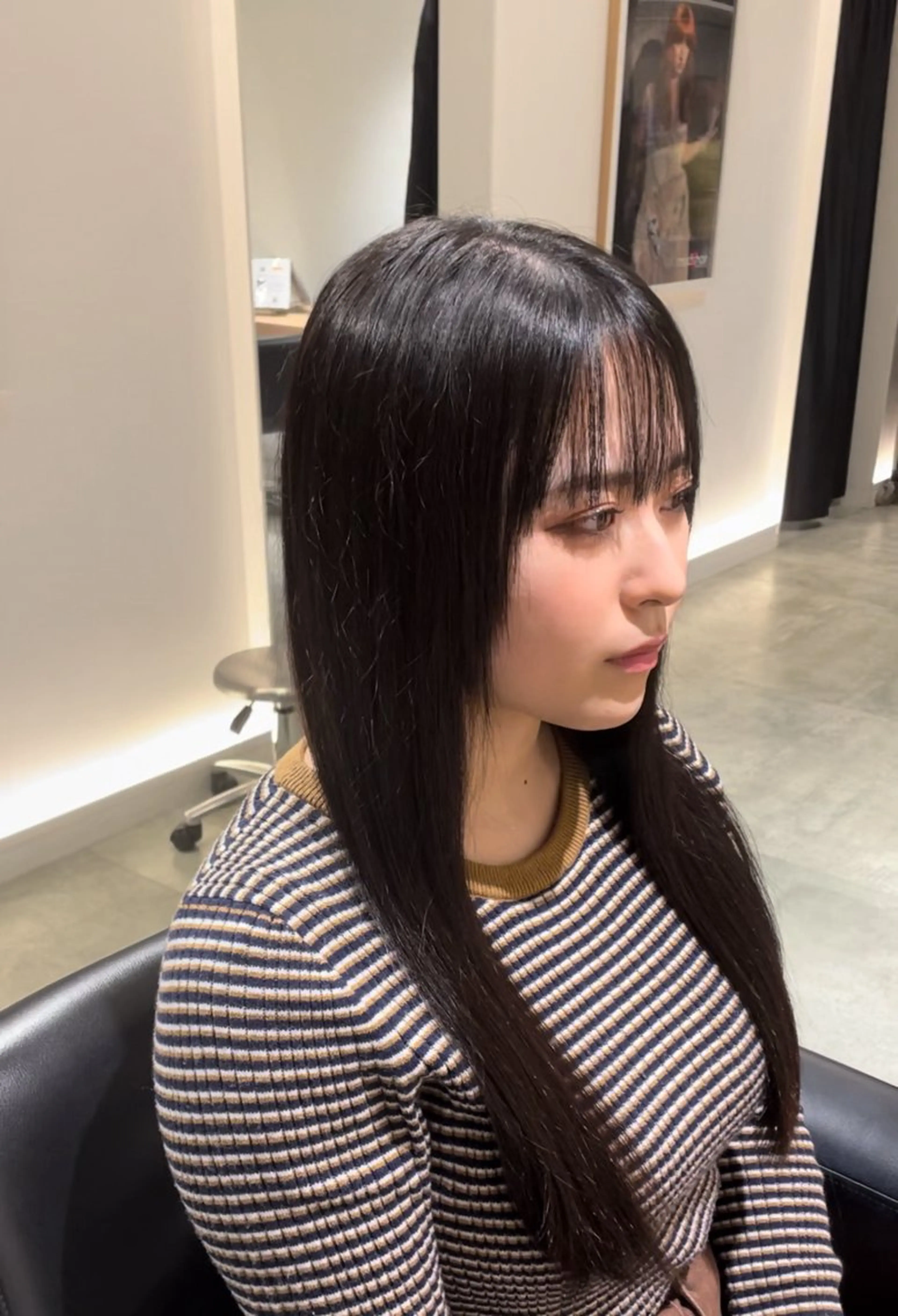 ロング 長町/酸性ストレート /曲がる縮毛矯正のヘアスタイル