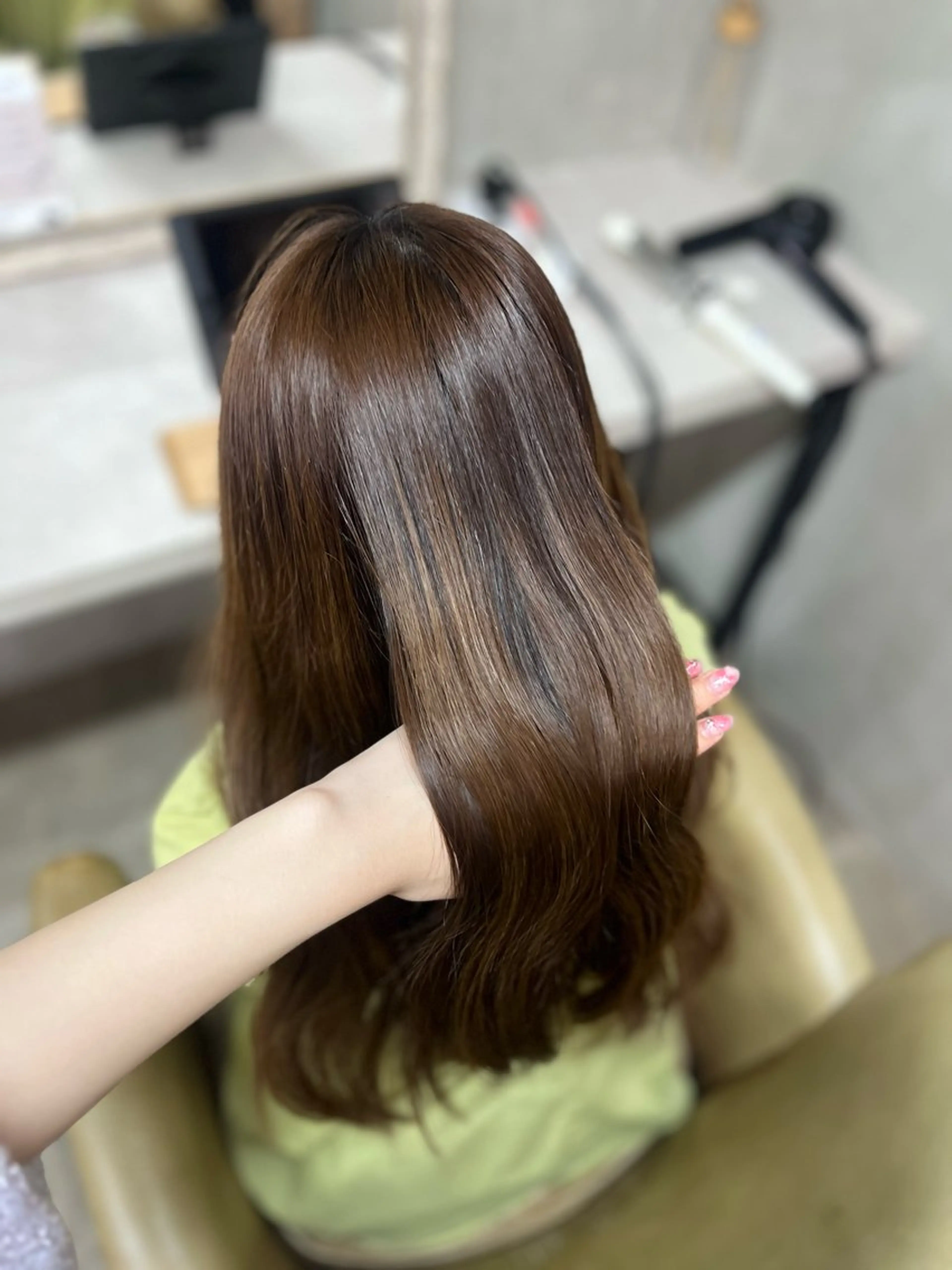 ロング カラー ヘアカラー トリートメント Blast akihaのヘアスタイル