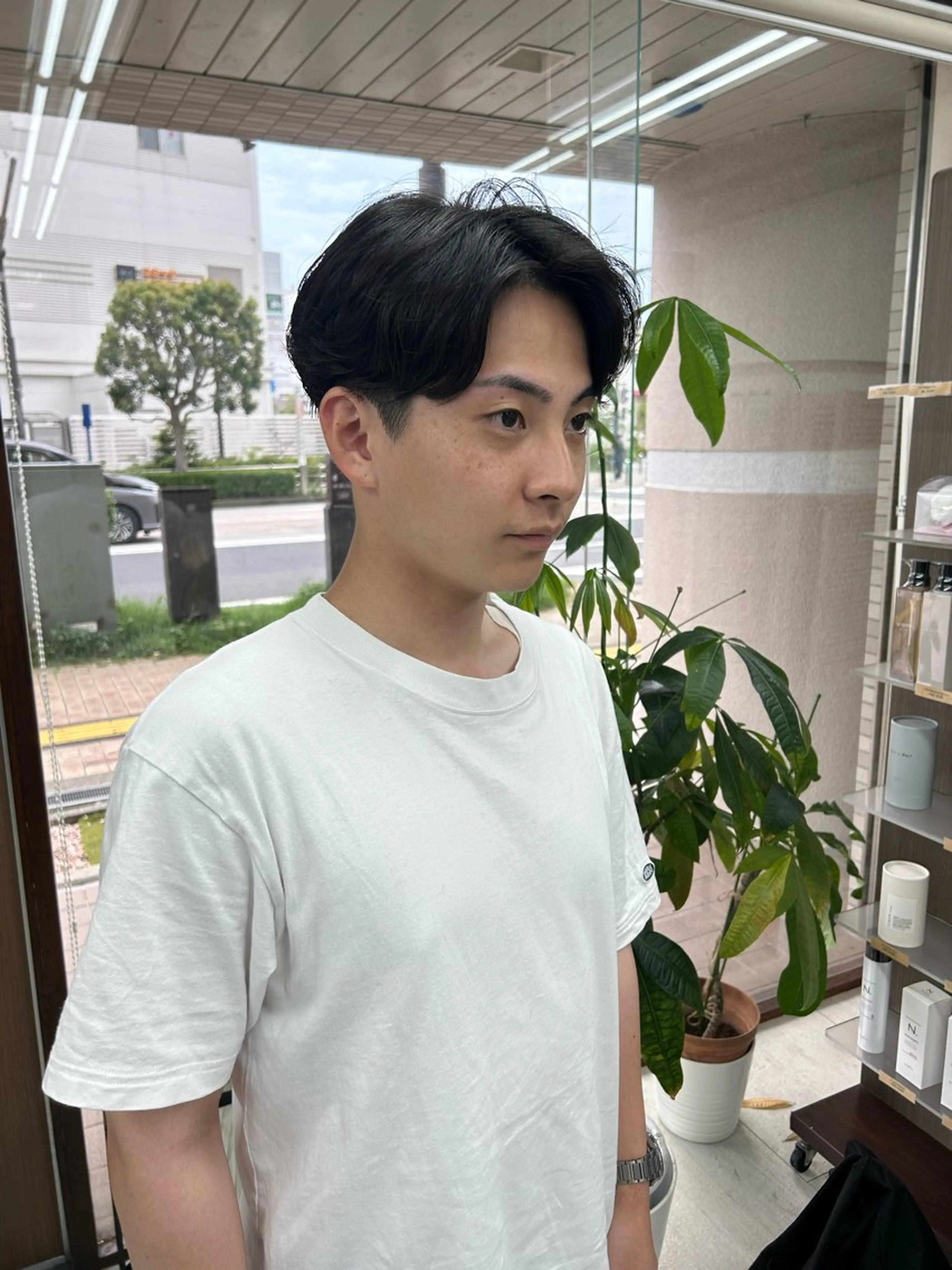 ショート パーマ メンズ メンズパーマ ニュアンスパーマ カット パーマ メンズパーマの達人 /タカシマダイスケのヘアスタイル