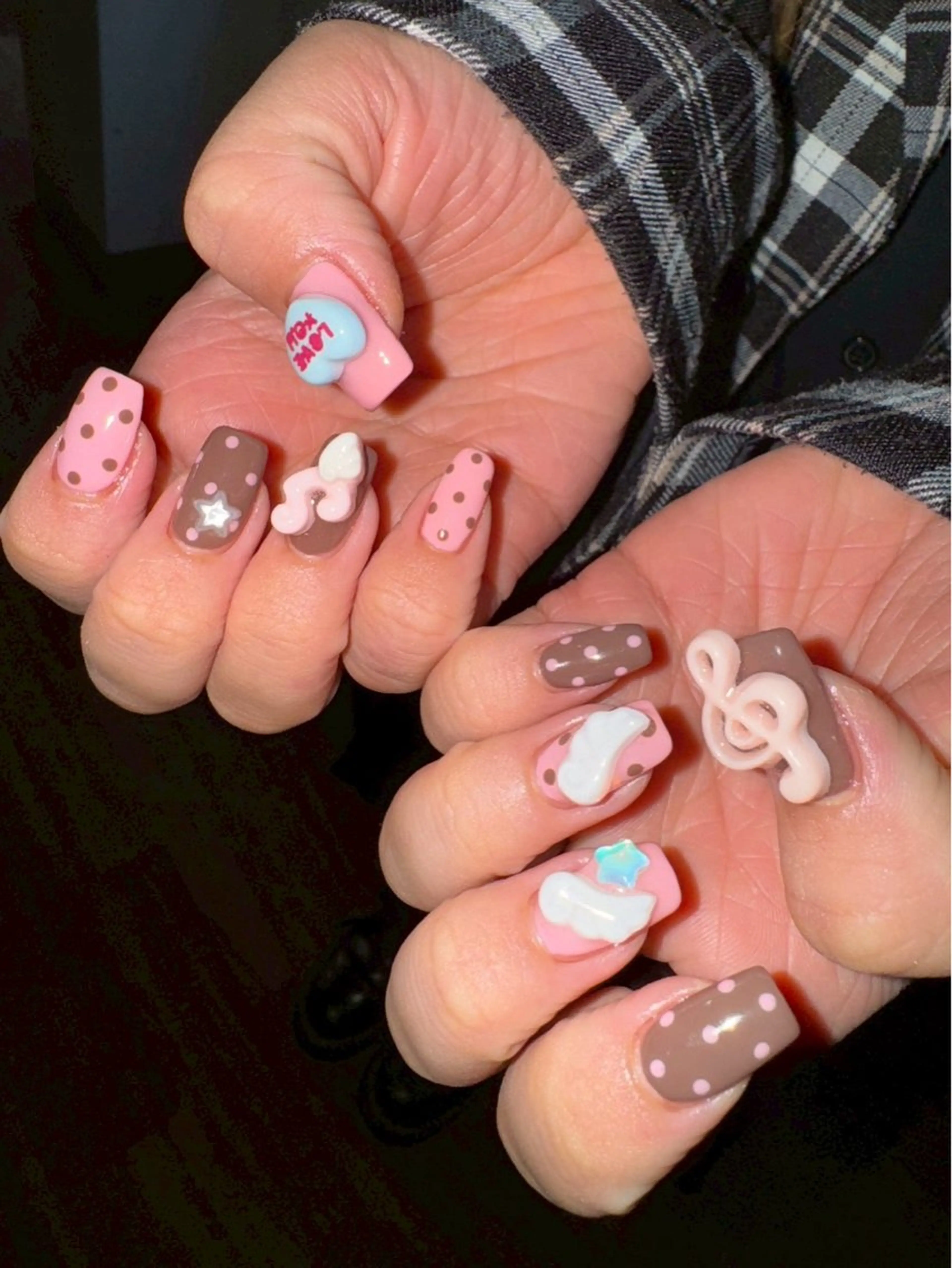 ネイル かわいいおつめ 林のネイルデザイン