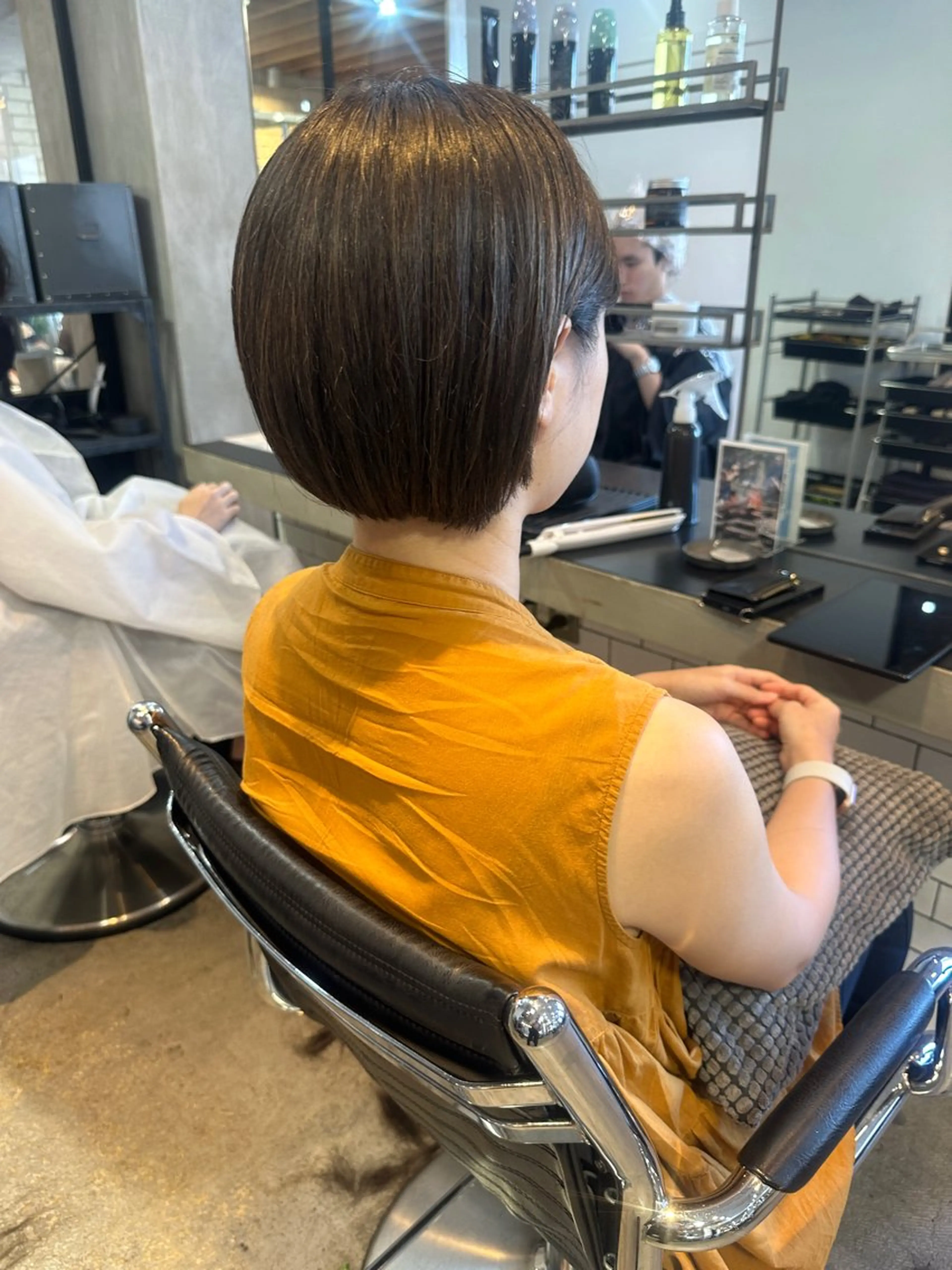 ショート カラー ヘアアレンジ ボブ カット ヘアカラー トリートメント ヘアセット stylist/蛯谷 珠里のヘアスタイル