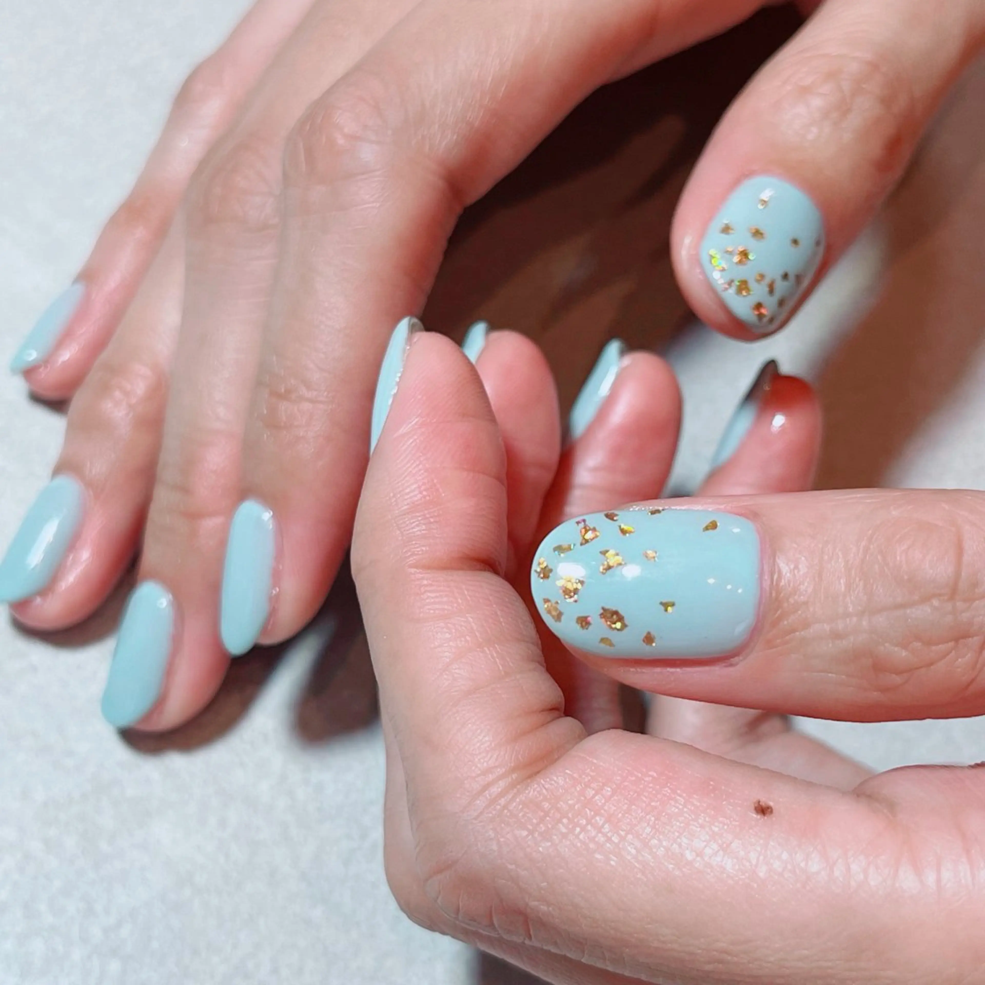 ネイル アートネイル ゴールド ワンカラーネイル ruirui.naildesign所属・RUI ☆のネイルデザイン