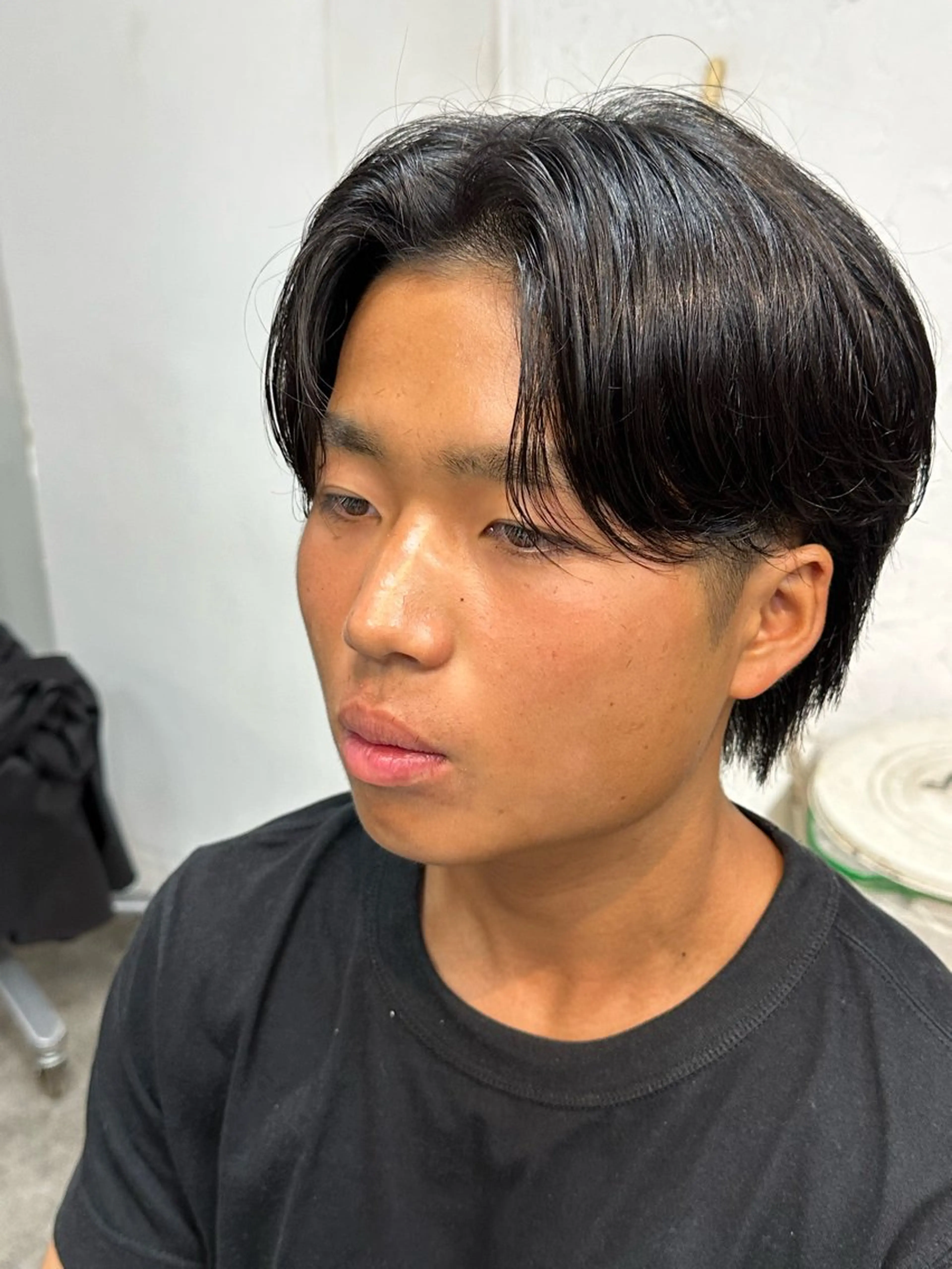 パーマ メンズ センターパート フェザーパーマ マッシュ メンズパーマ メンズツイストパーマ カット パーマ fifth men's原宿所属・原宿/fifth/ ブリーチカラー/カズのヘアスタイル