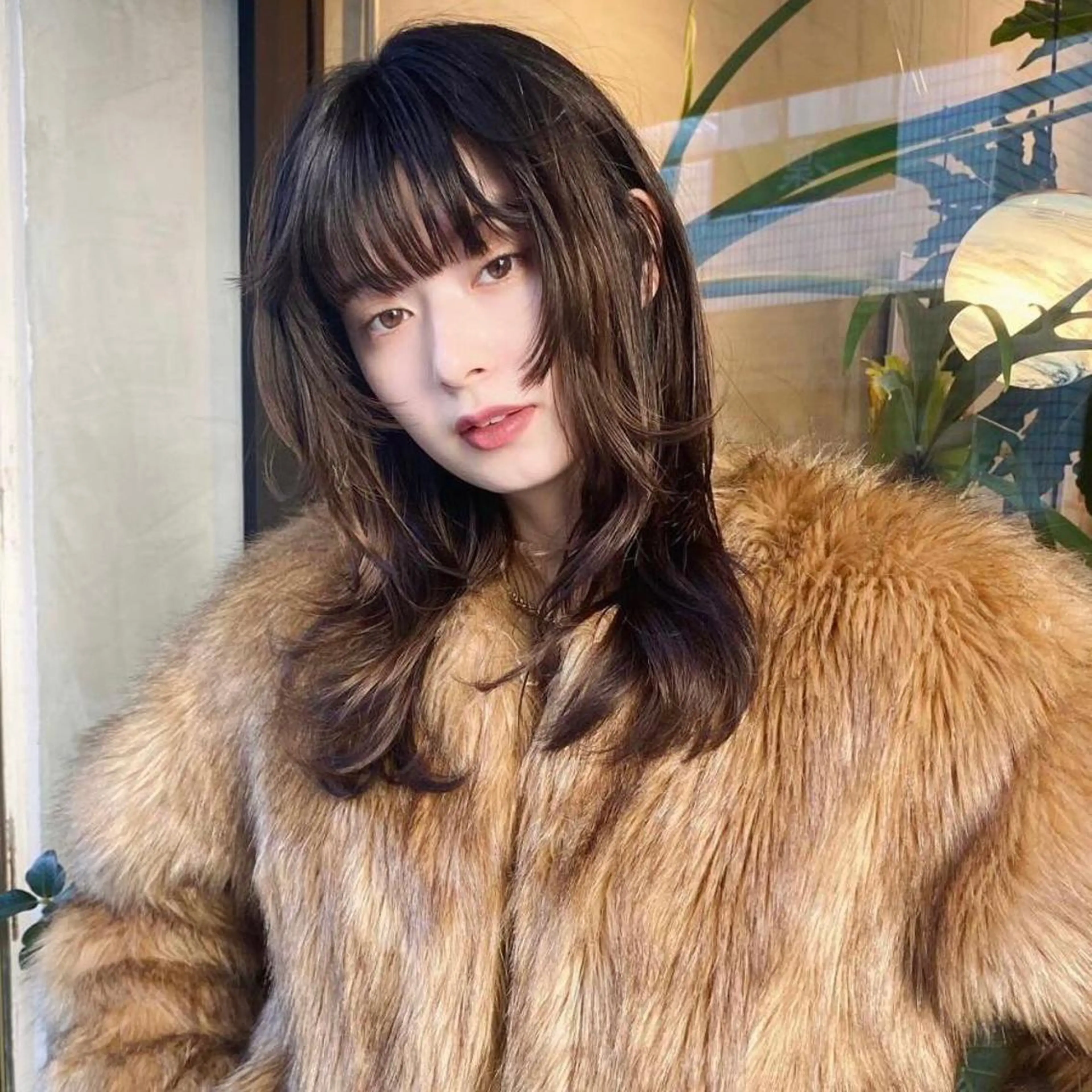 ミディアム カラー honoka ikegamiのヘアスタイル