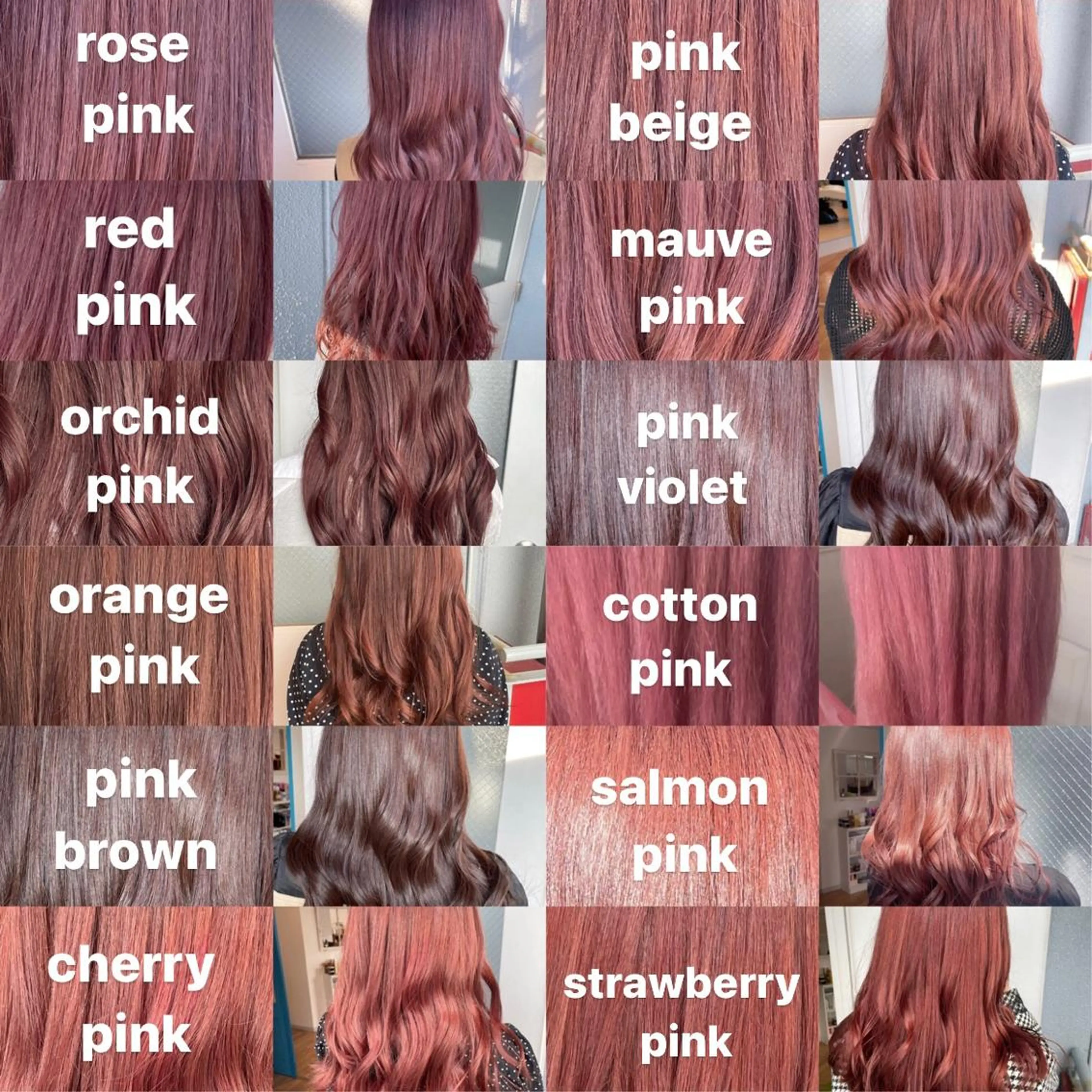 ミディアム カラー ヘアアレンジ ピンクカラー カット ヘアカラー トリートメント なつき/艶ピンク/ girly hairのヘアスタイル