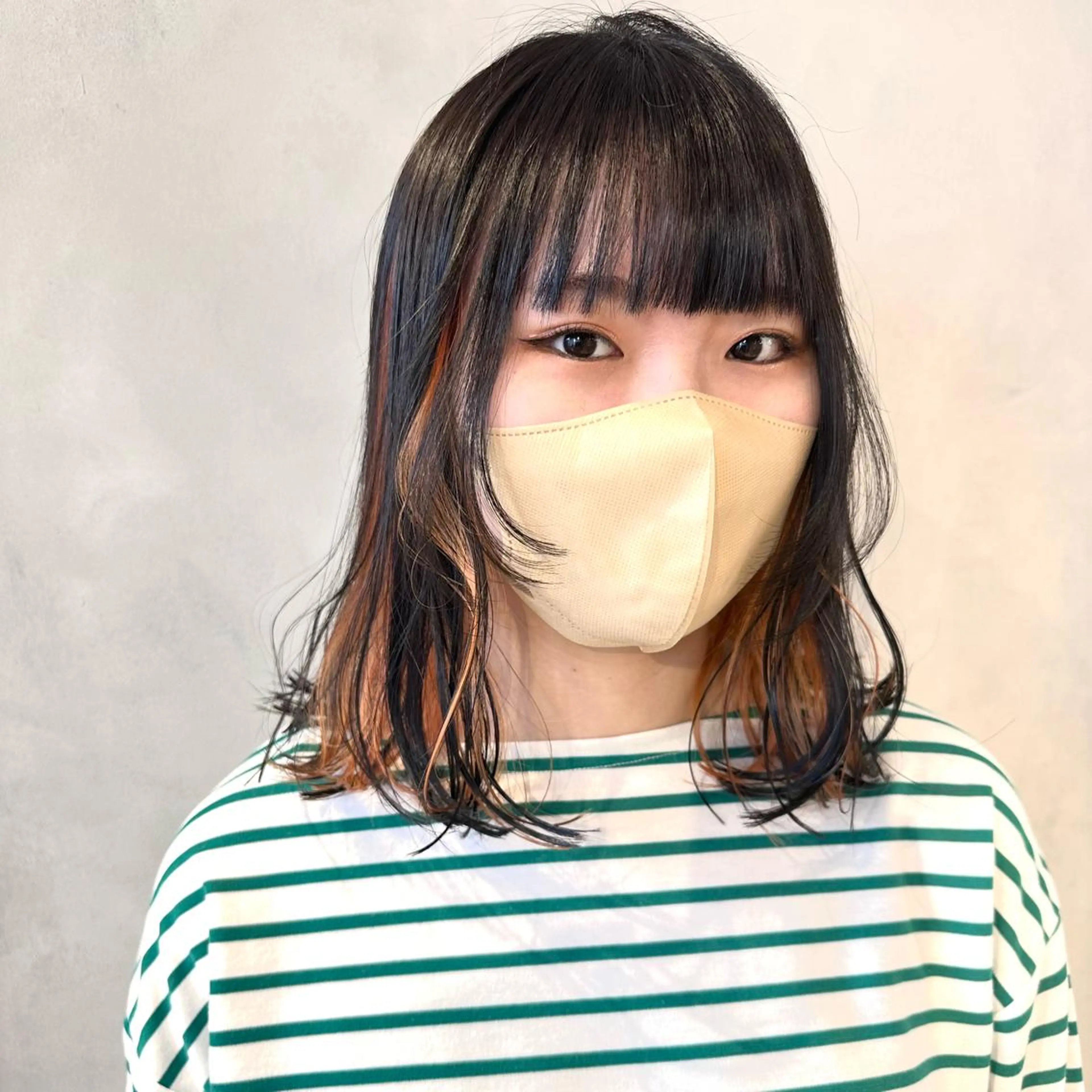 ミディアム カラー カット ヘアカラー トリートメント デザインカラー/パー マ🦖外岡咲希🦖のヘアスタイル