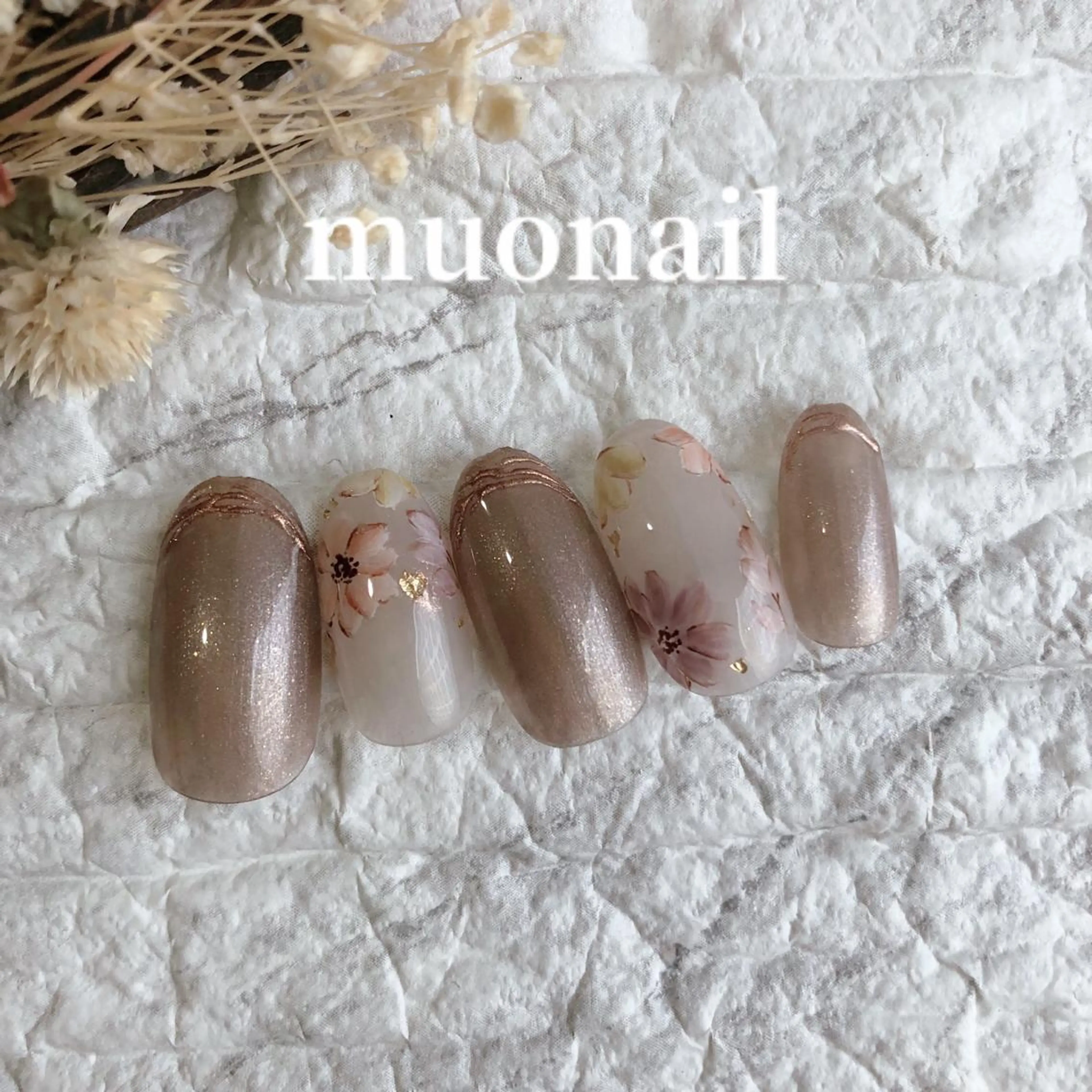 ネイル フラワーネイル Sand by muoのネイルデザイン