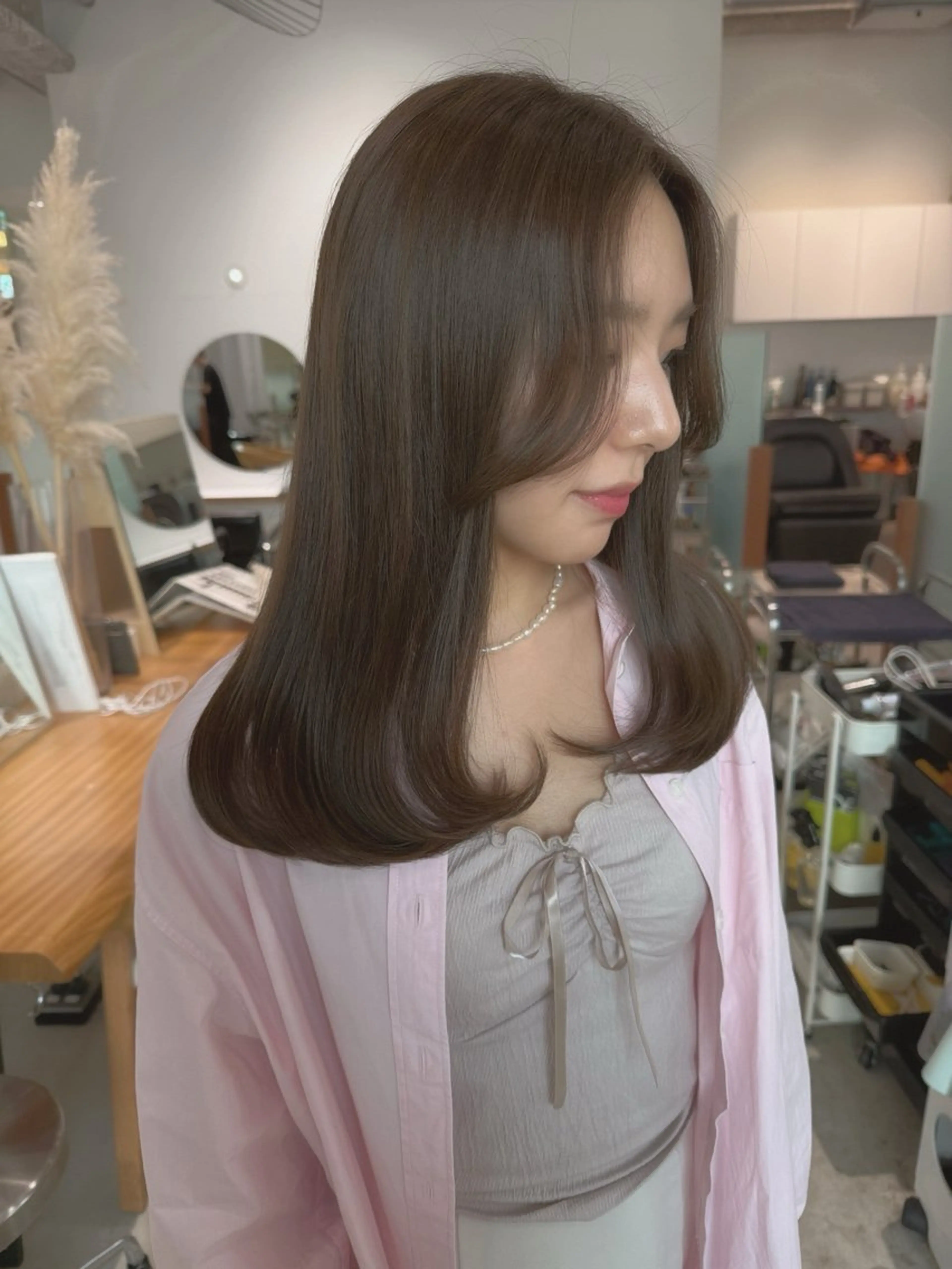 【ご新規様限定🫧】前髪&顔周りカット✂️＋艶カラー🌿ボブ/レイヤー/ロングの写真