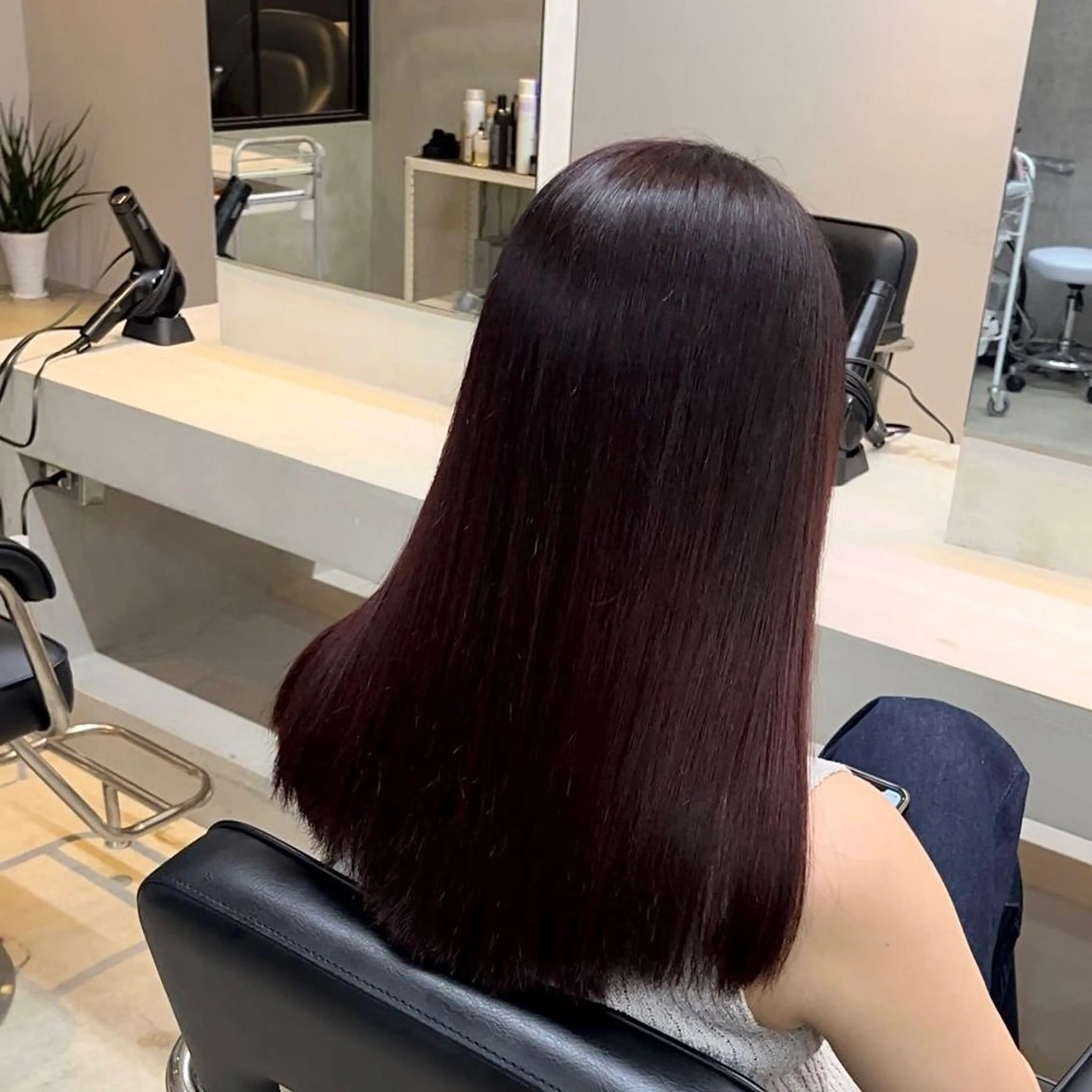 セミロング カラー hair & beauty  RENO所属・道上 摩耶のヘアスタイル