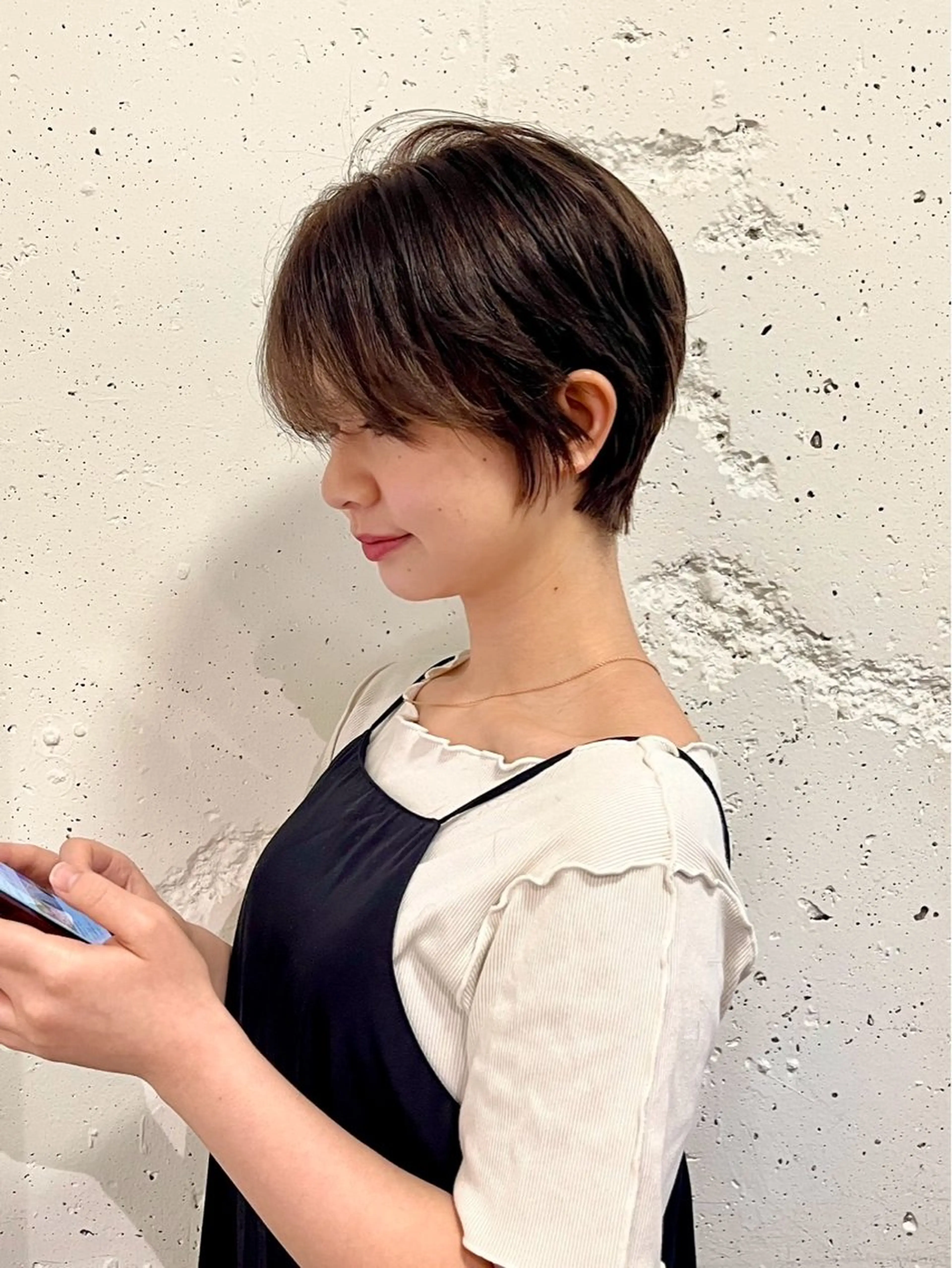 【撮影モデル】【ショートボブ】【20代限定】【レディーススタイル】カットスタイル撮影の写真