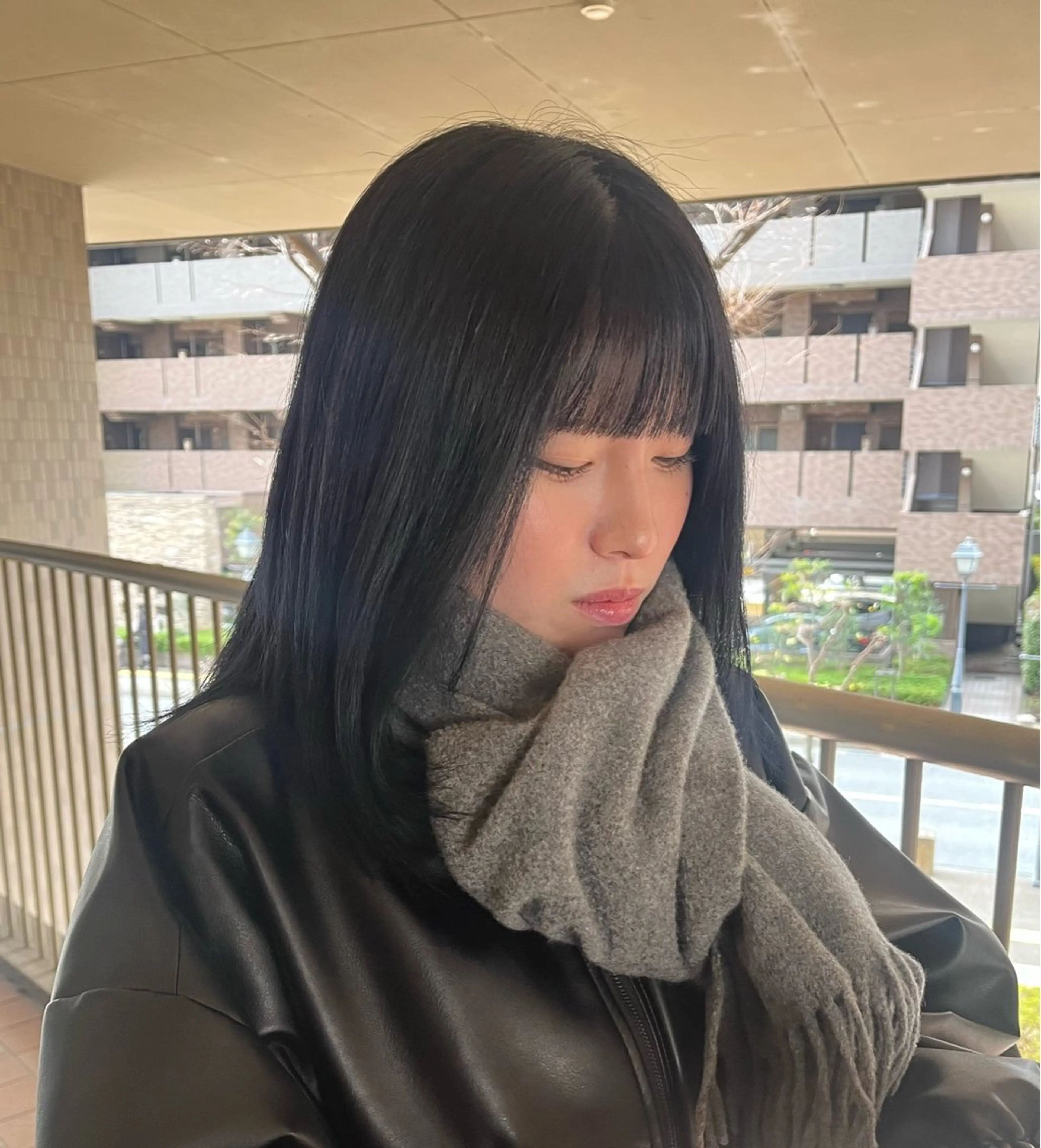 伸ばし中の方に💟前髪カット+グレーストリートメントの写真