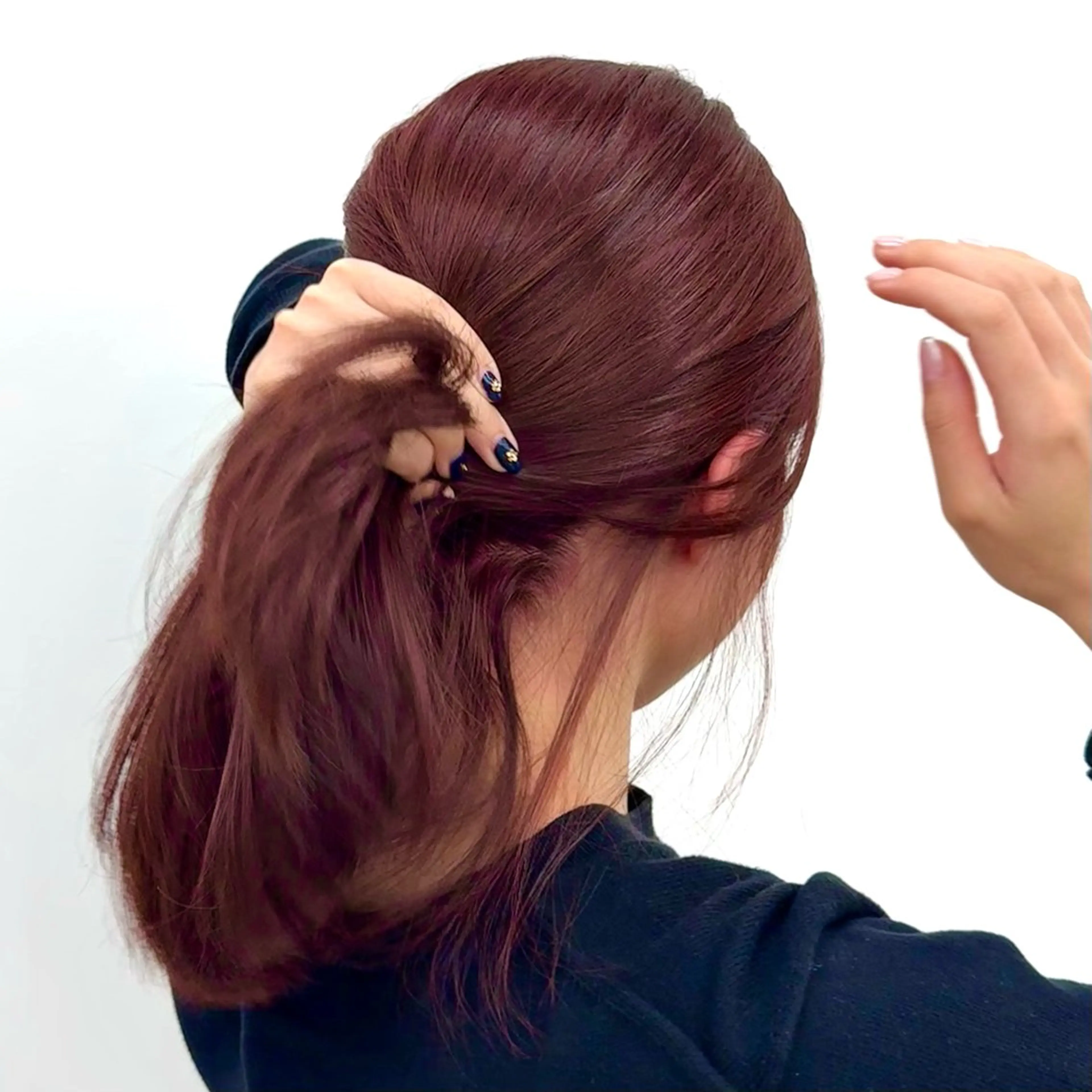 ミディアム カラー ヘアアレンジ 暖色ダブルカラーボブ レイヤー🌈AINAのヘアスタイル