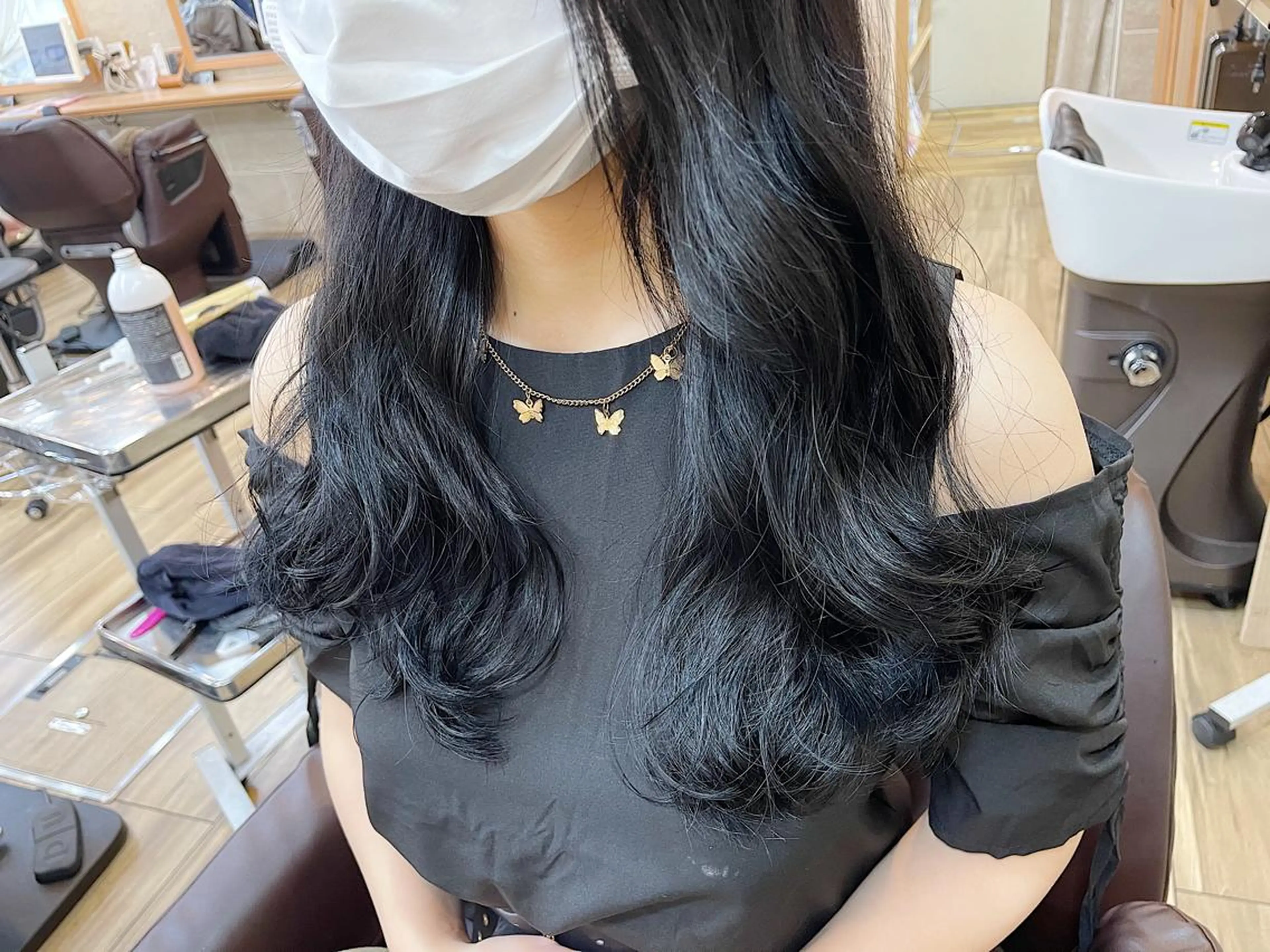 ロング パーマ トリートメント 平田 たかしのヘアスタイル