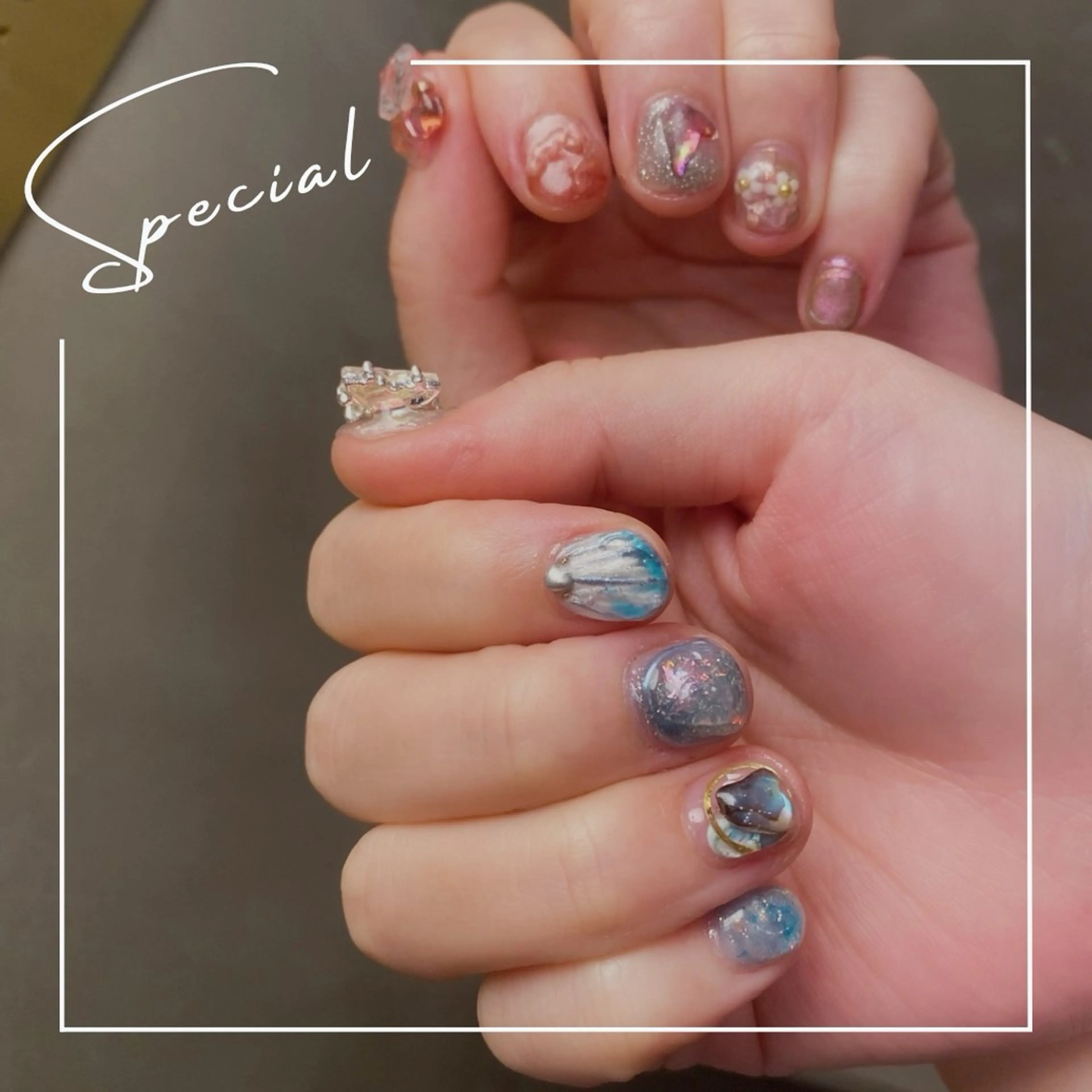 ネイル アートネイル 桜ネイル free hug Hiromiのネイルデザイン