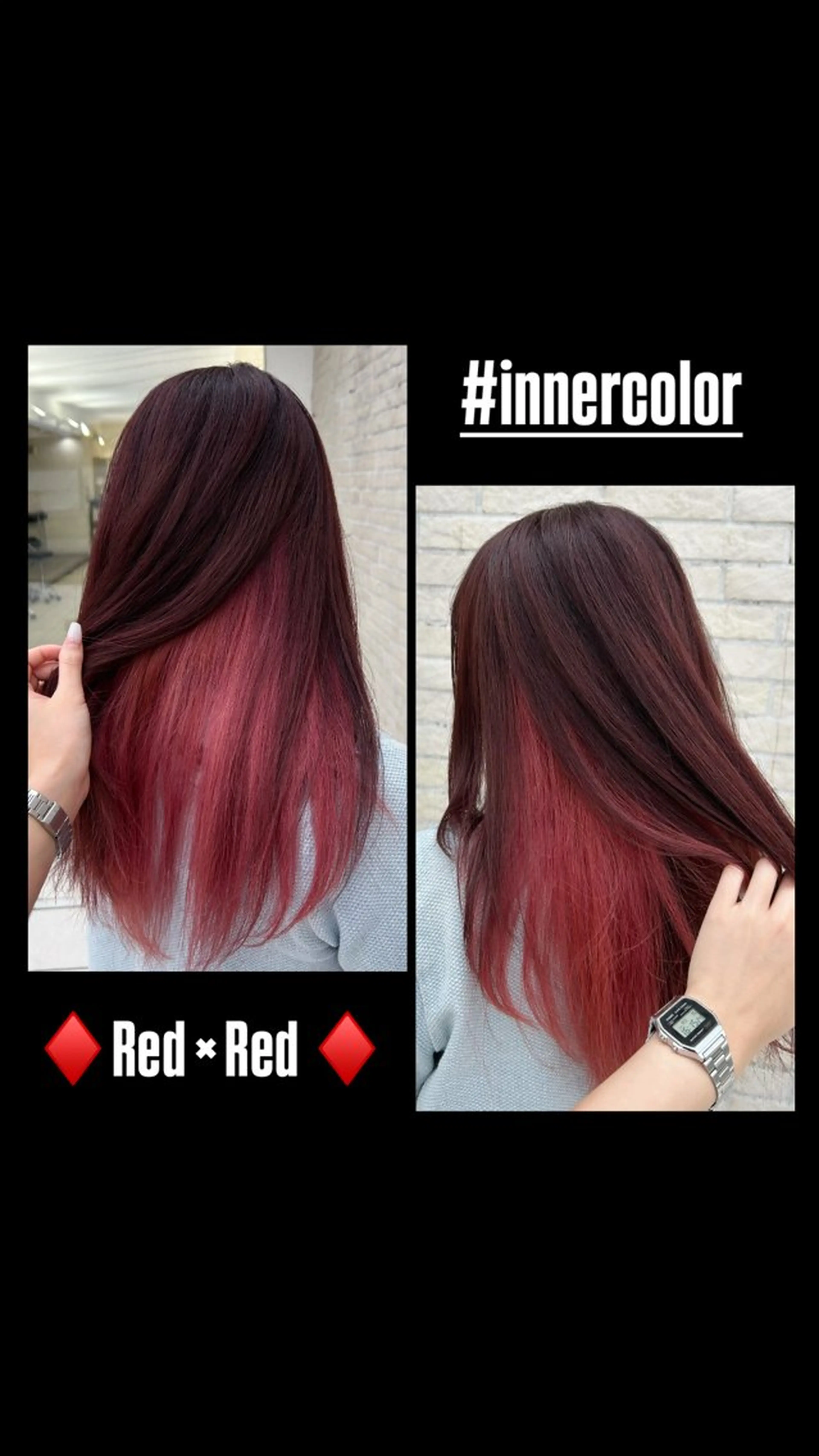 ロング カラー ヘアカラー レイヤーカット/ボブ 🪐花木 香菜のヘアスタイル