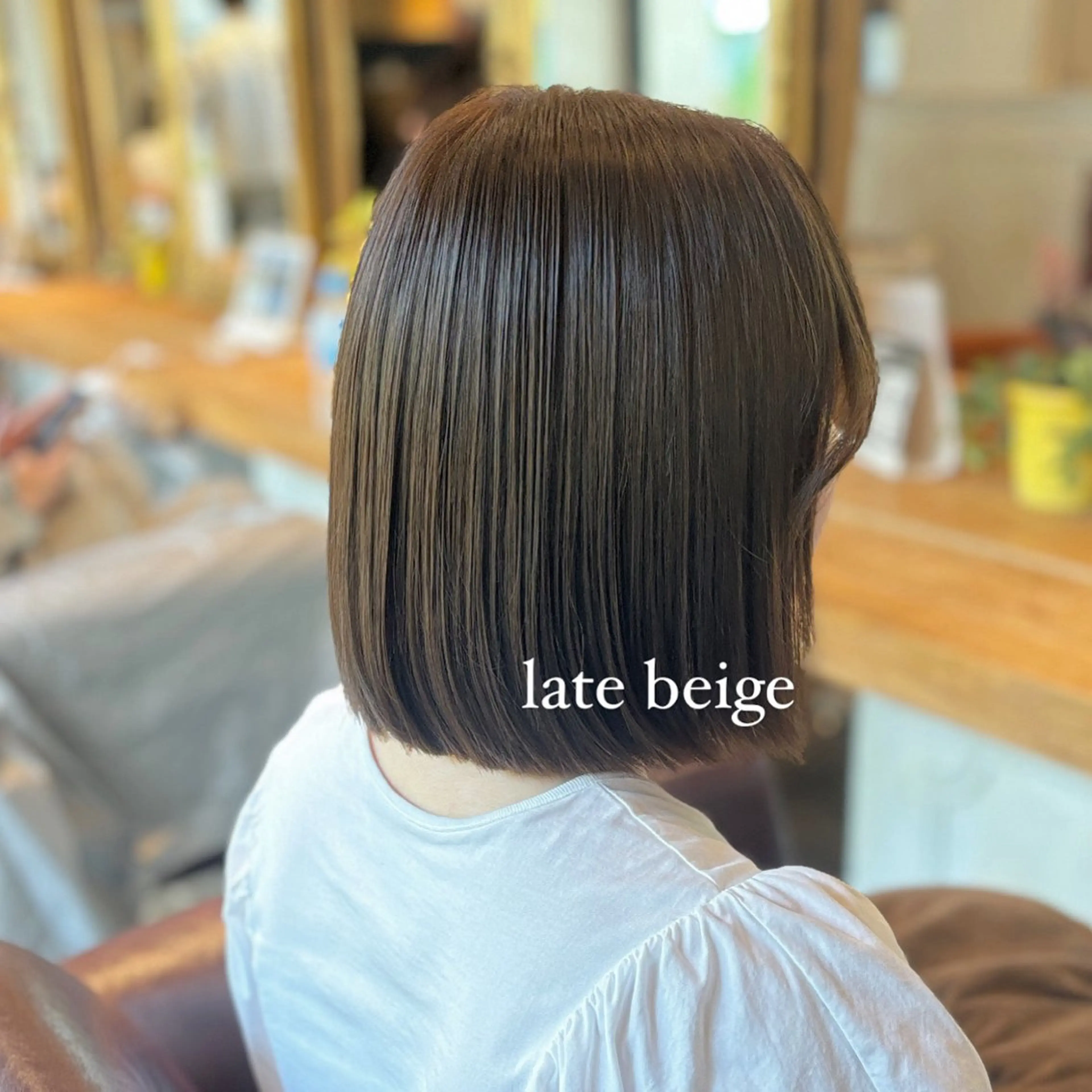 ショート 髪質改善カラー ベージュ🤎YUMEのヘアスタイル