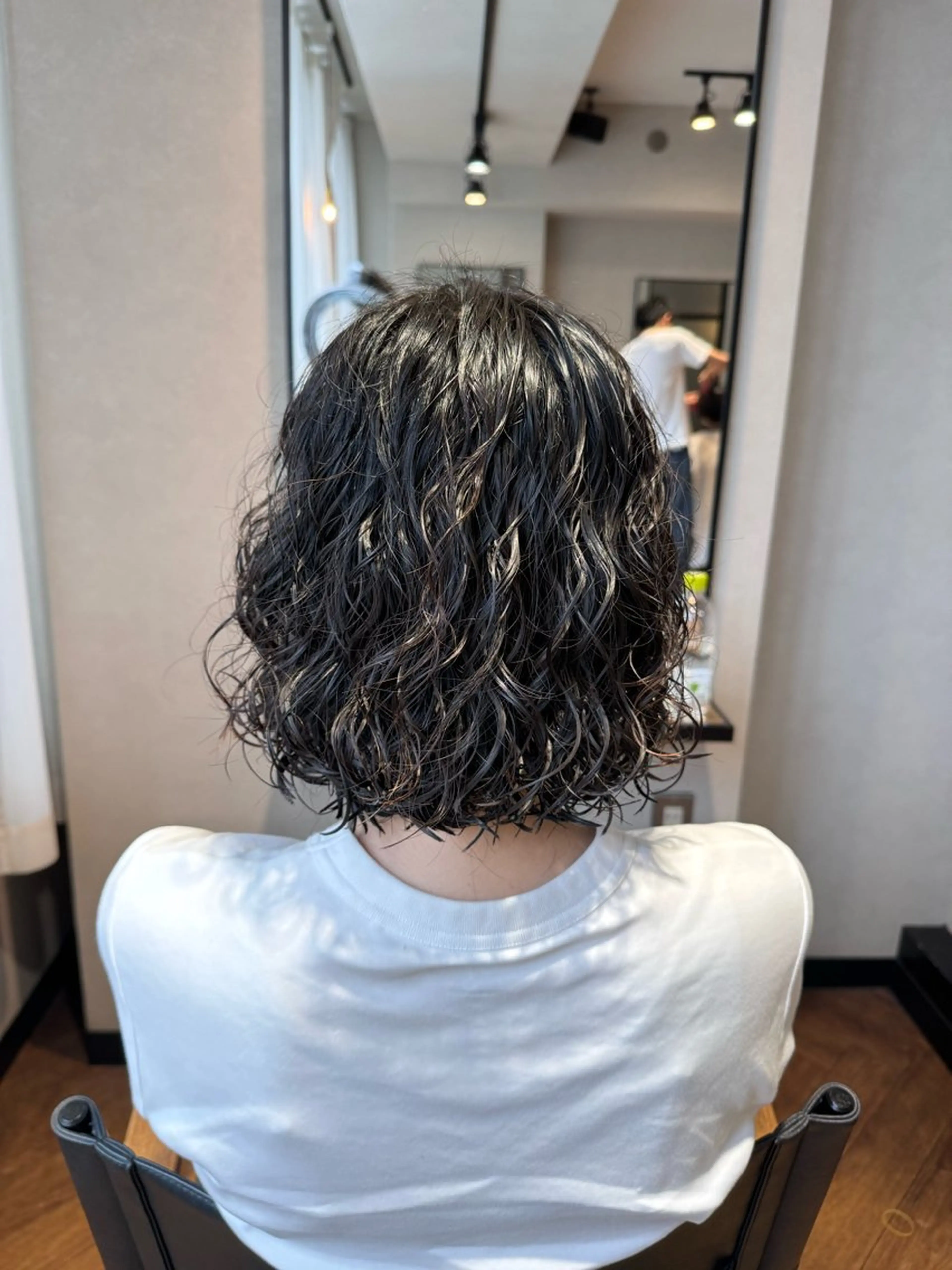 ミディアム パーマ 門野 優羽のヘアスタイル
