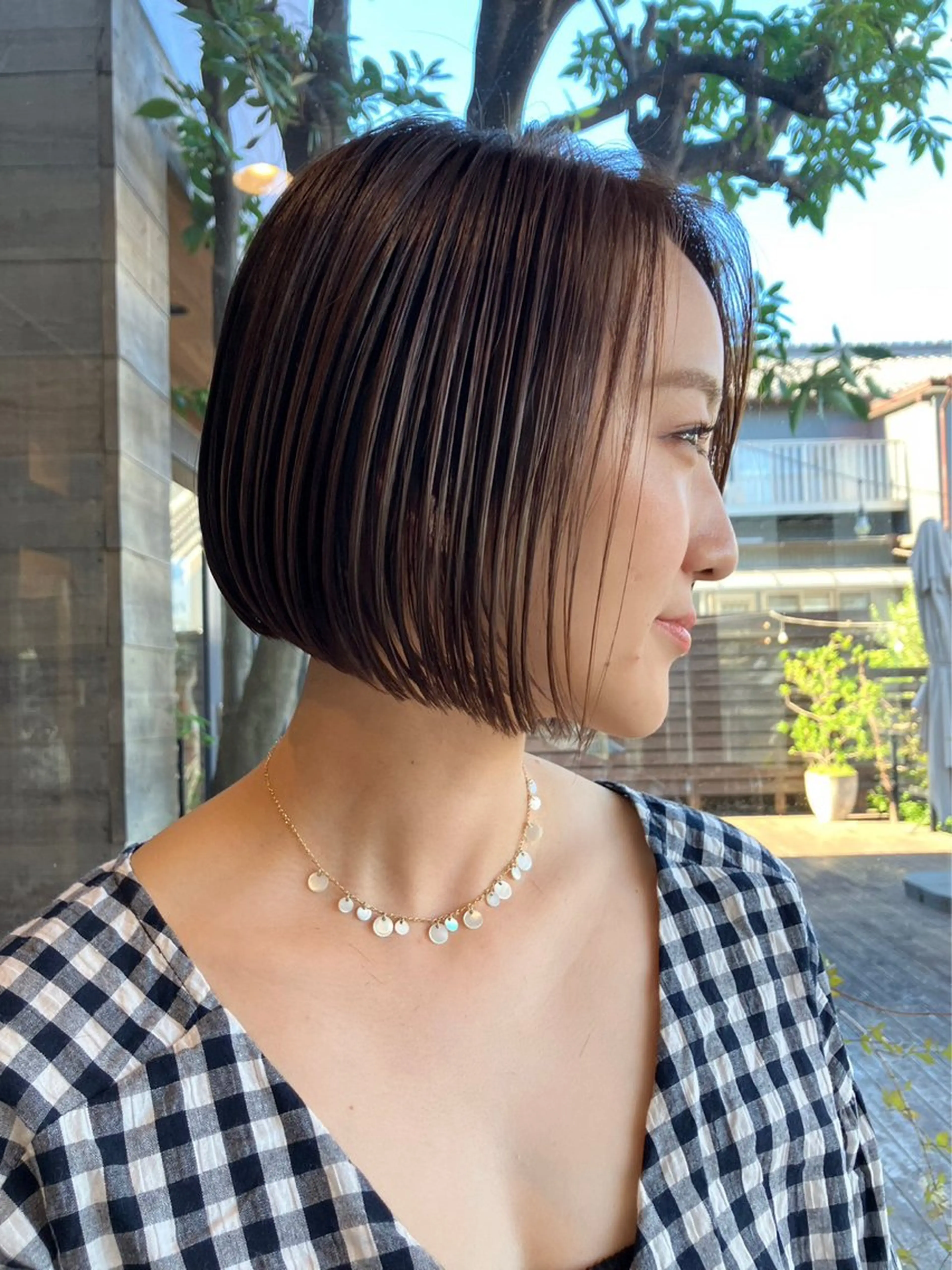 ミディアム カット ゆうこ 🩷🩶のヘアスタイル