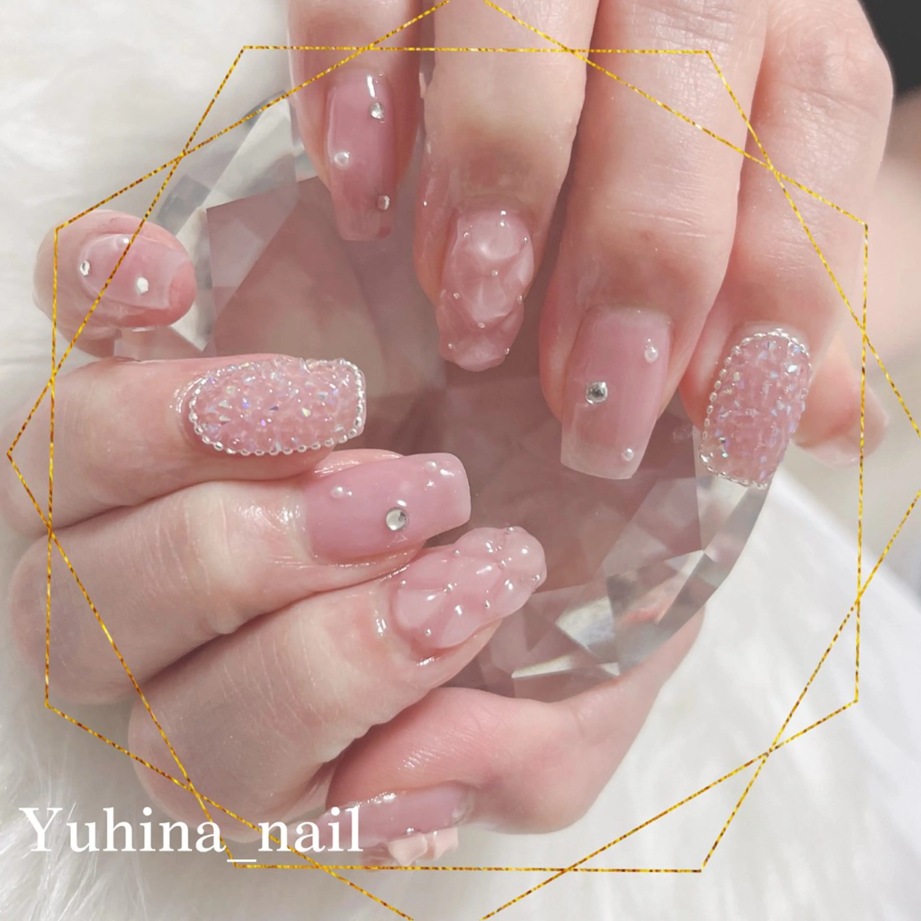 ネイル ハンドネイル Yuhina _nail‪ෆ‪.*のネイルデザイン