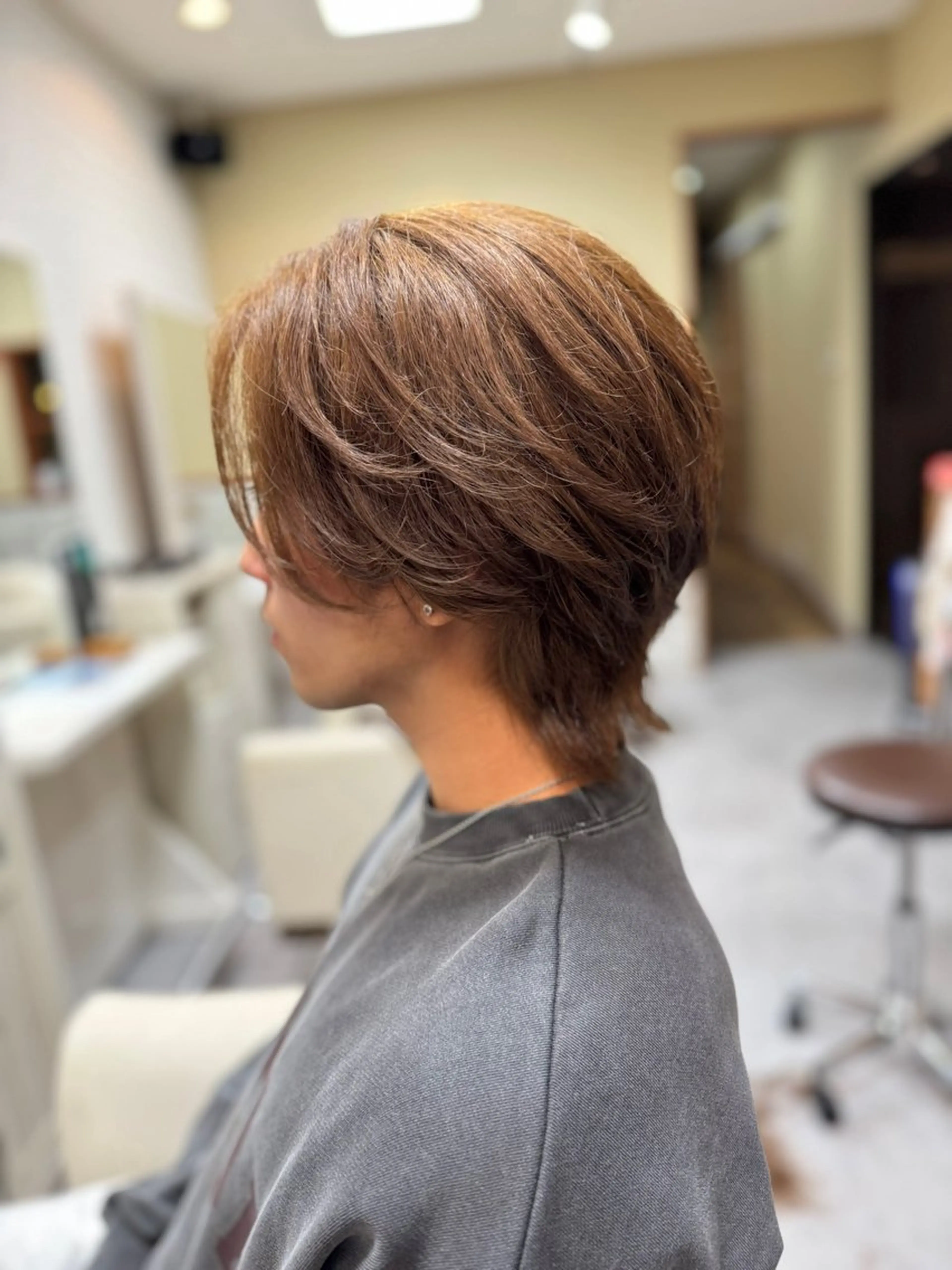 カラー メンズ HIROKI/艶カラ ー/くびれショートのヘアスタイル