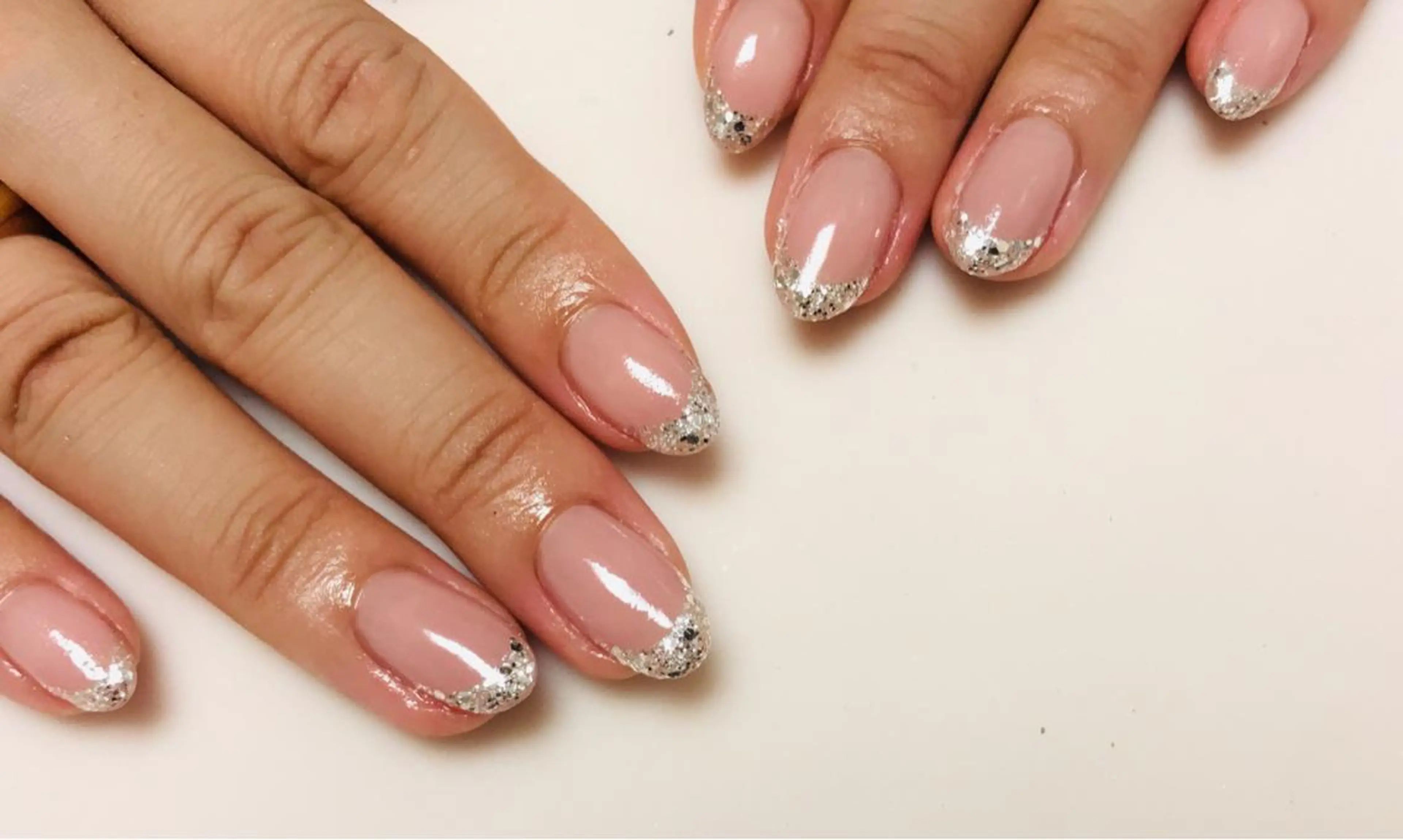 ネイル フレンチネイル ガラスフレンチ Nail cottageのネイルデザイン