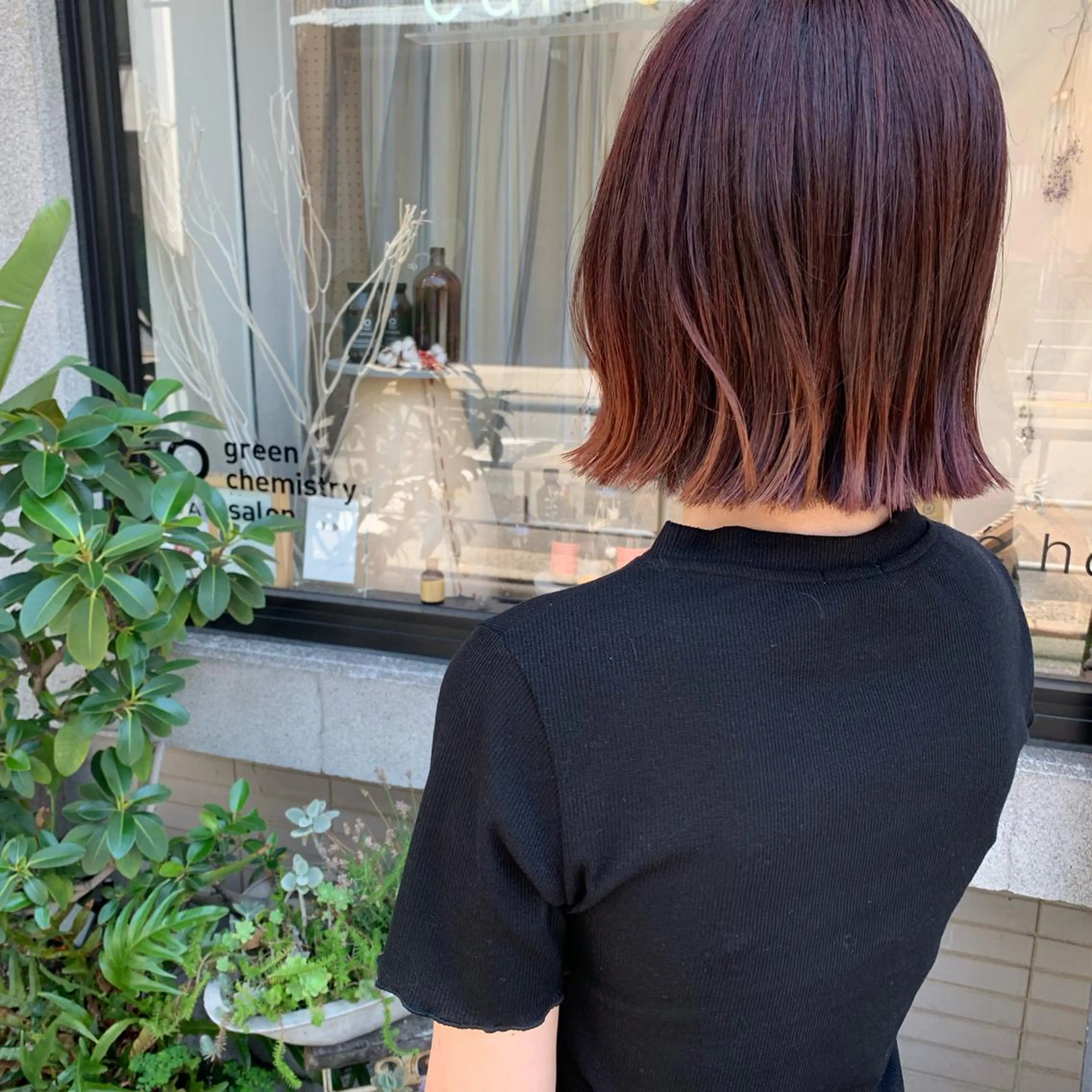 ショート カット ヘアカラー トリートメント 艶髪color💎髪 質改善ストレート大吉のヘアスタイル