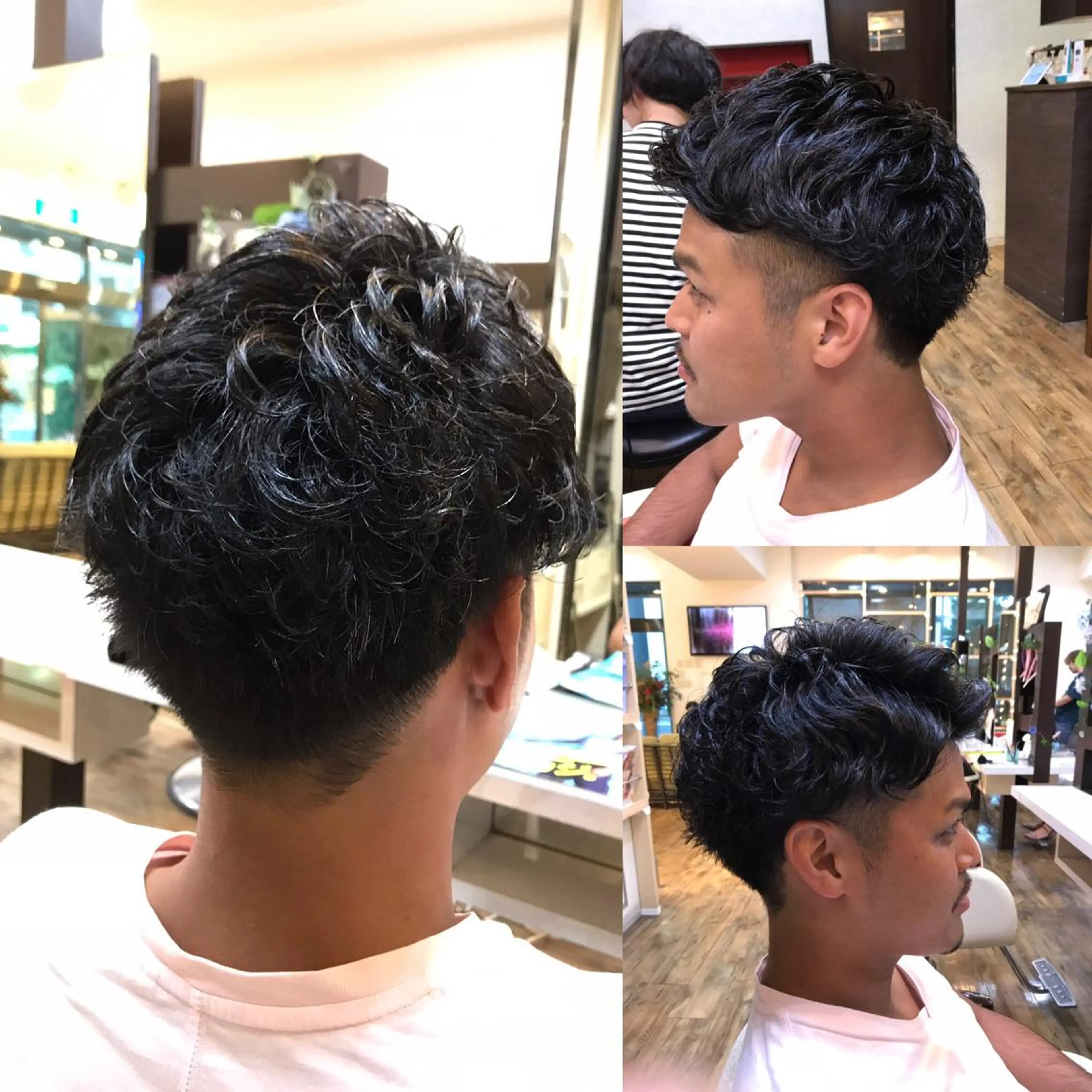 ショート パーマ メンズ メンズパーマ ツーブロック 刈り上げ 赤羽、髪質改善サロン 吉野リョウスケのヘアスタイル