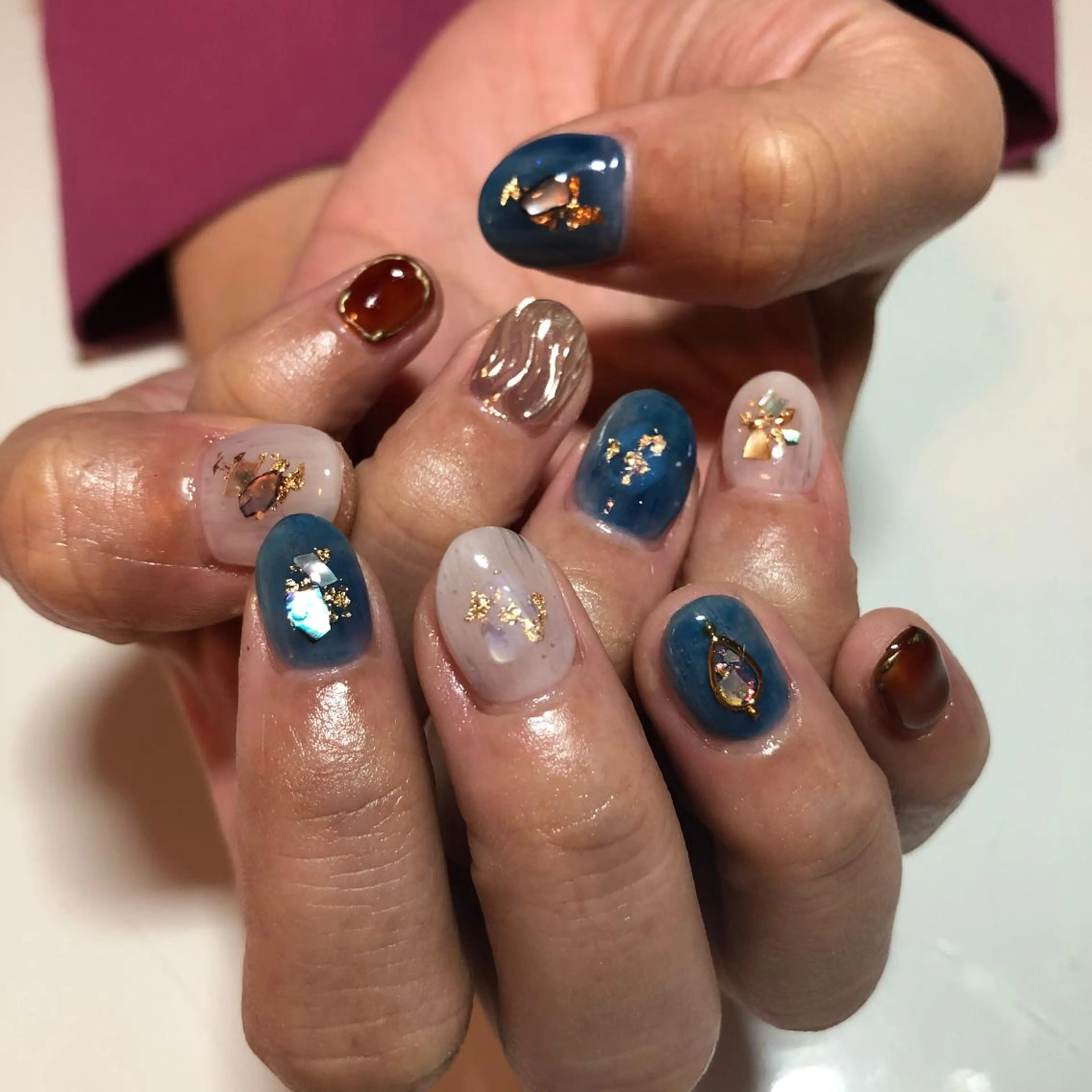 ネイル ニュアンスネイル g-up nail所属・米田 律子のネイルデザイン