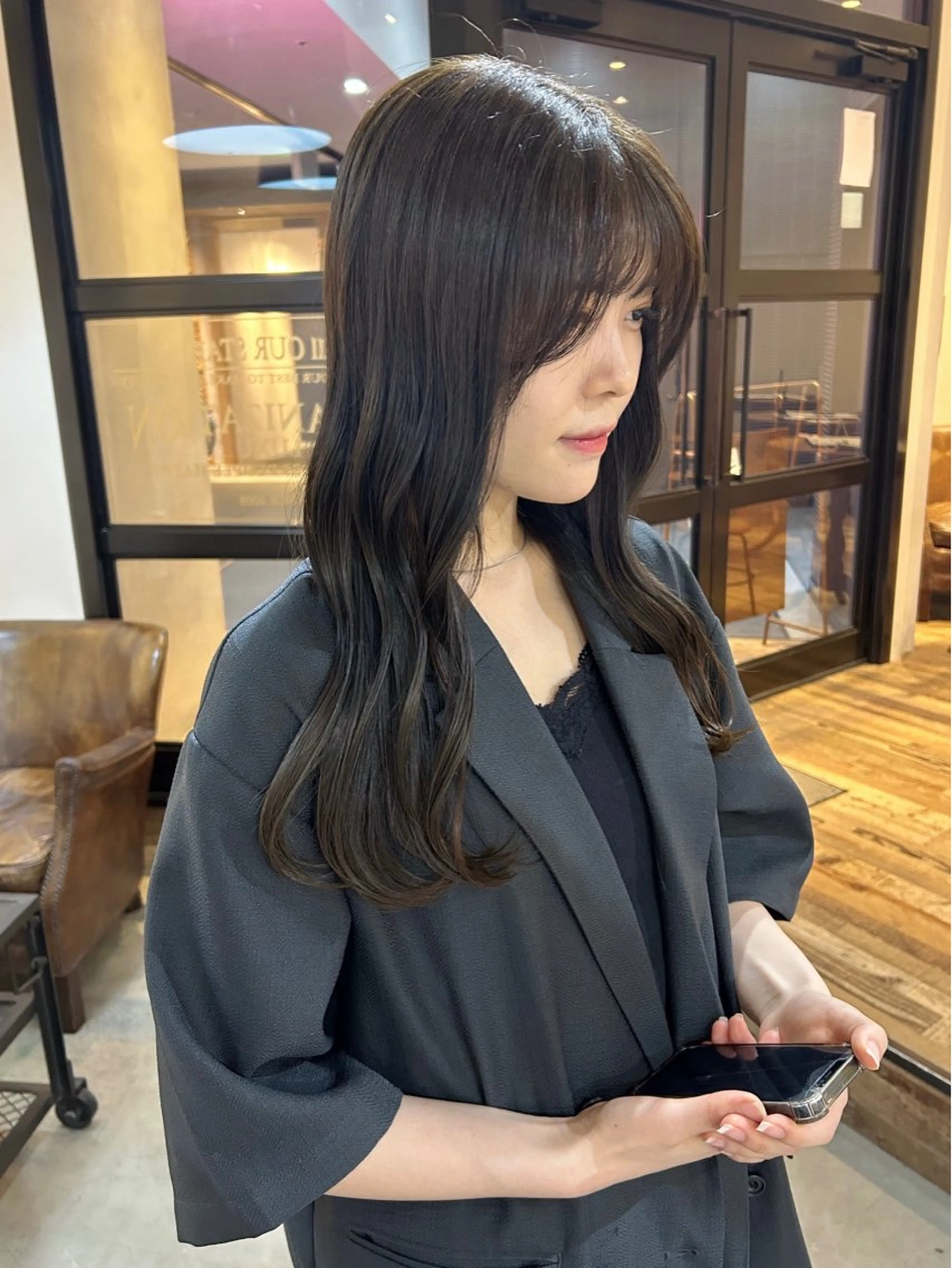 ロング カット ヘアカラー トリートメント 透明感カラー/ 髪質改善✨️💞萌愛のヘアスタイル