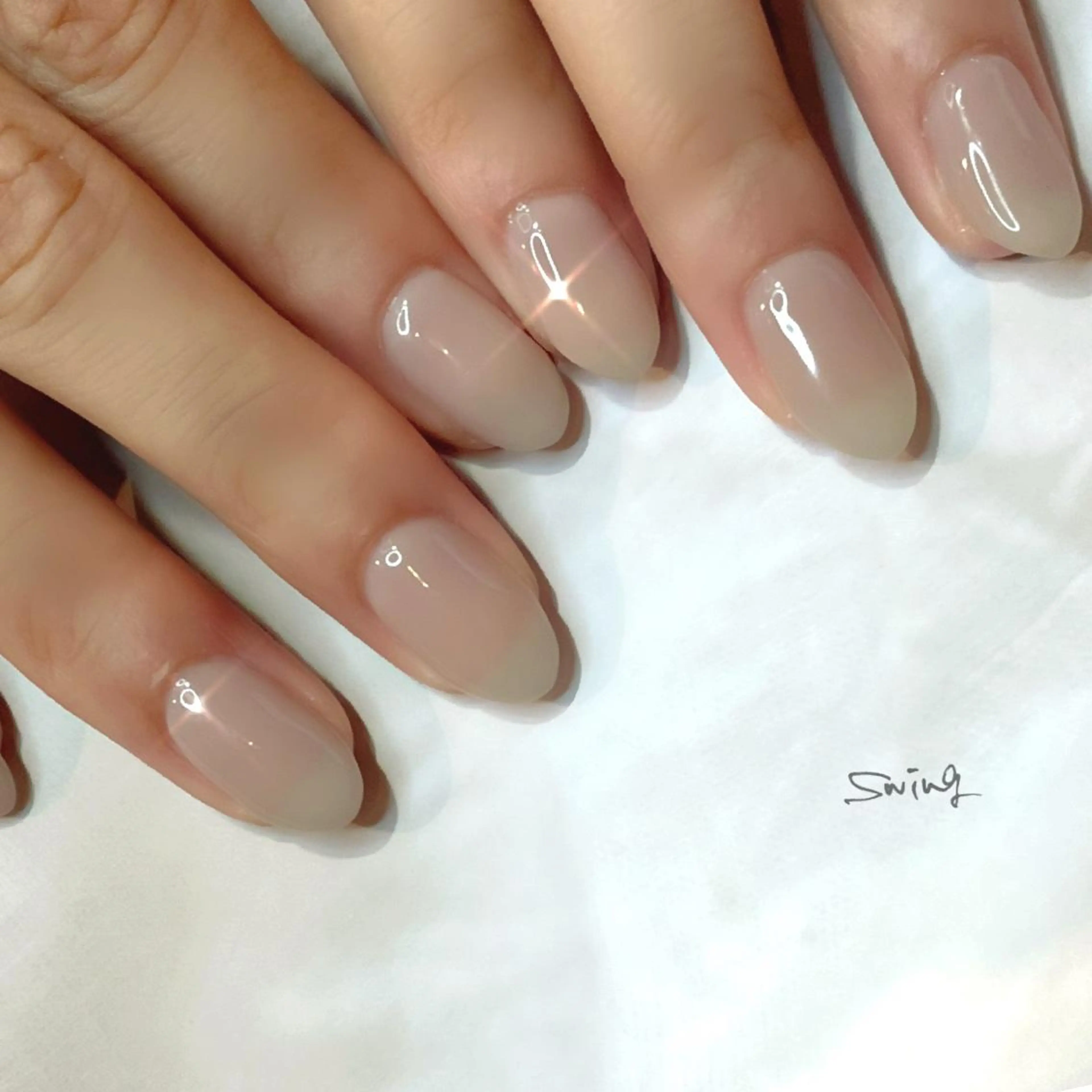 ネイル ワンカラーネイル SWING Nail Salon所属・Yoshida Takakoのネイルデザイン