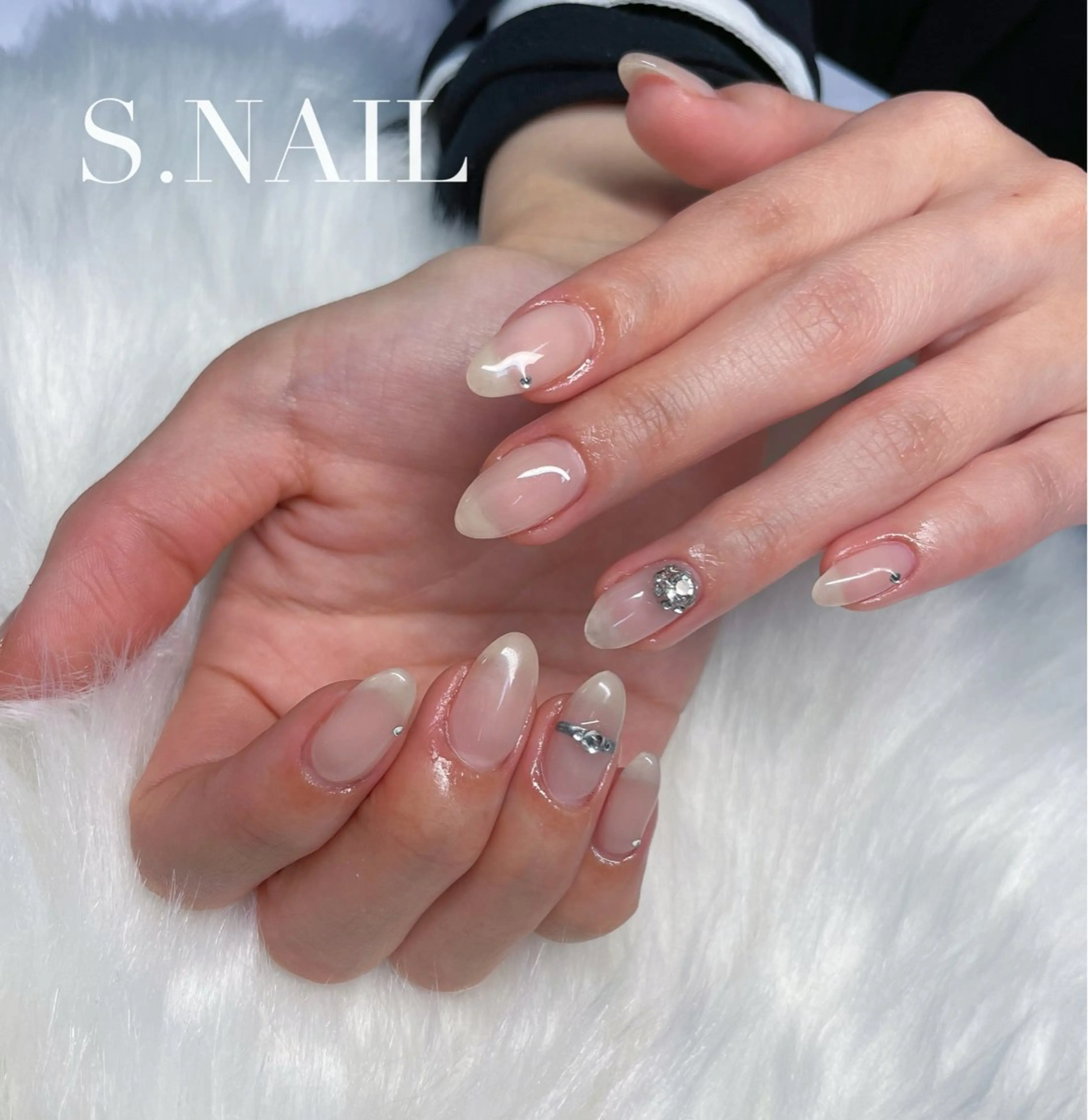 ネイル 持ち込み ブライダルネイル ハンドネイル S♡NAIL所属・S.NAIL Suuのネイルデザイン