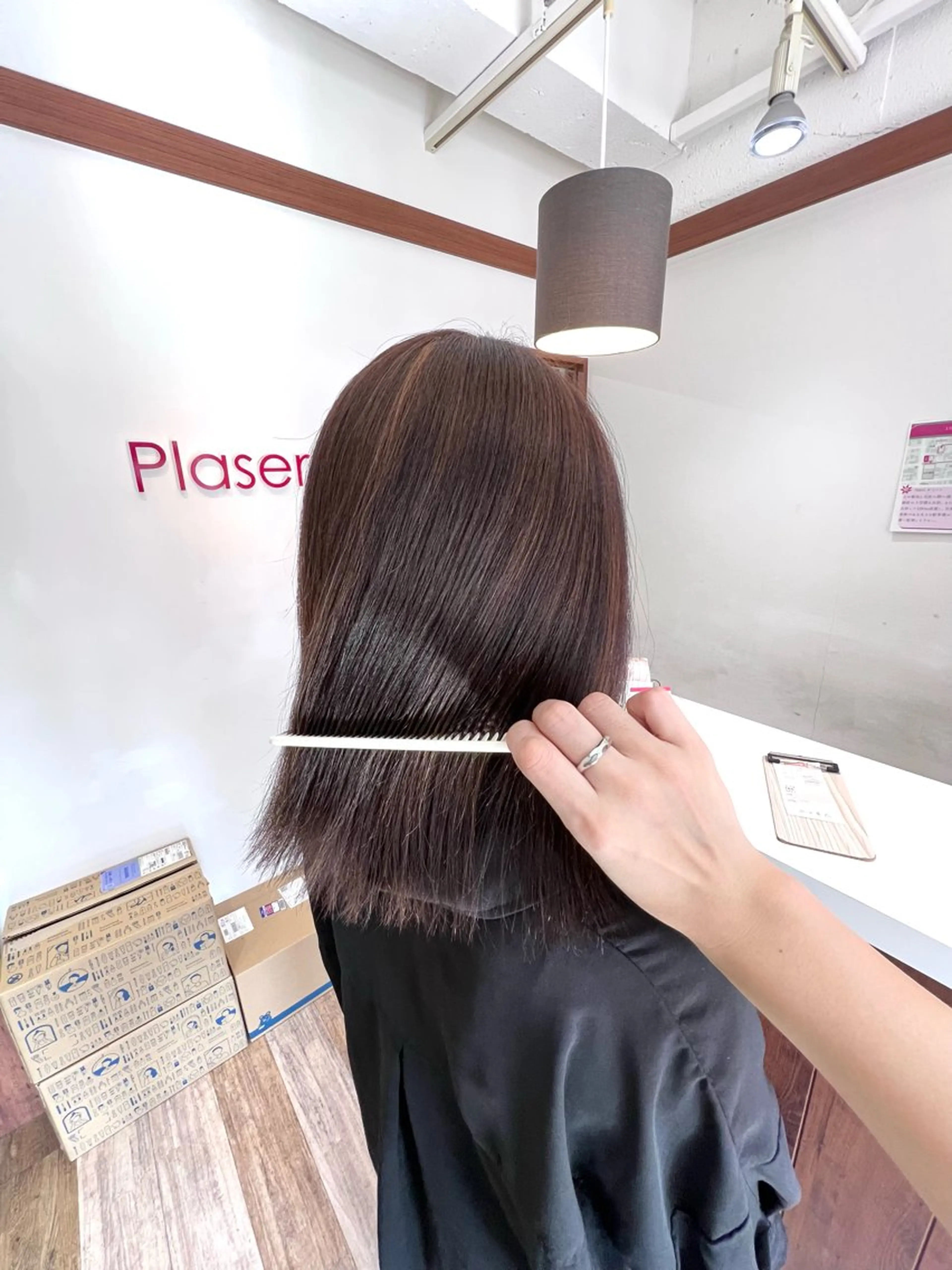 セミロング カラー ハイライトカラー ハイライト 美容室Plaser(プラセル)所属・YUKA .のヘアスタイル